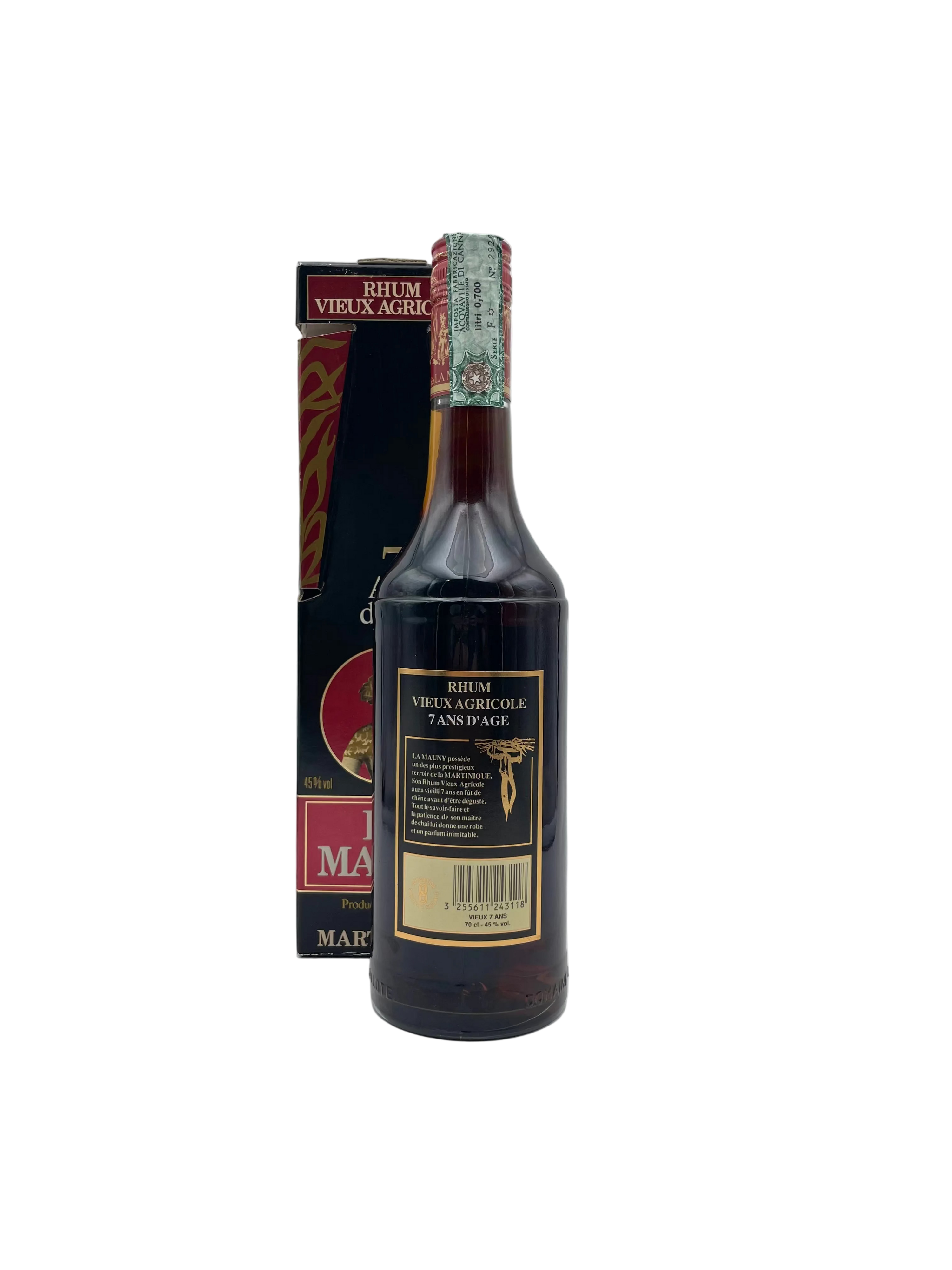 La Mauny - Rhum Vieux Agricole 7 Ans D'Age - Anni '90s