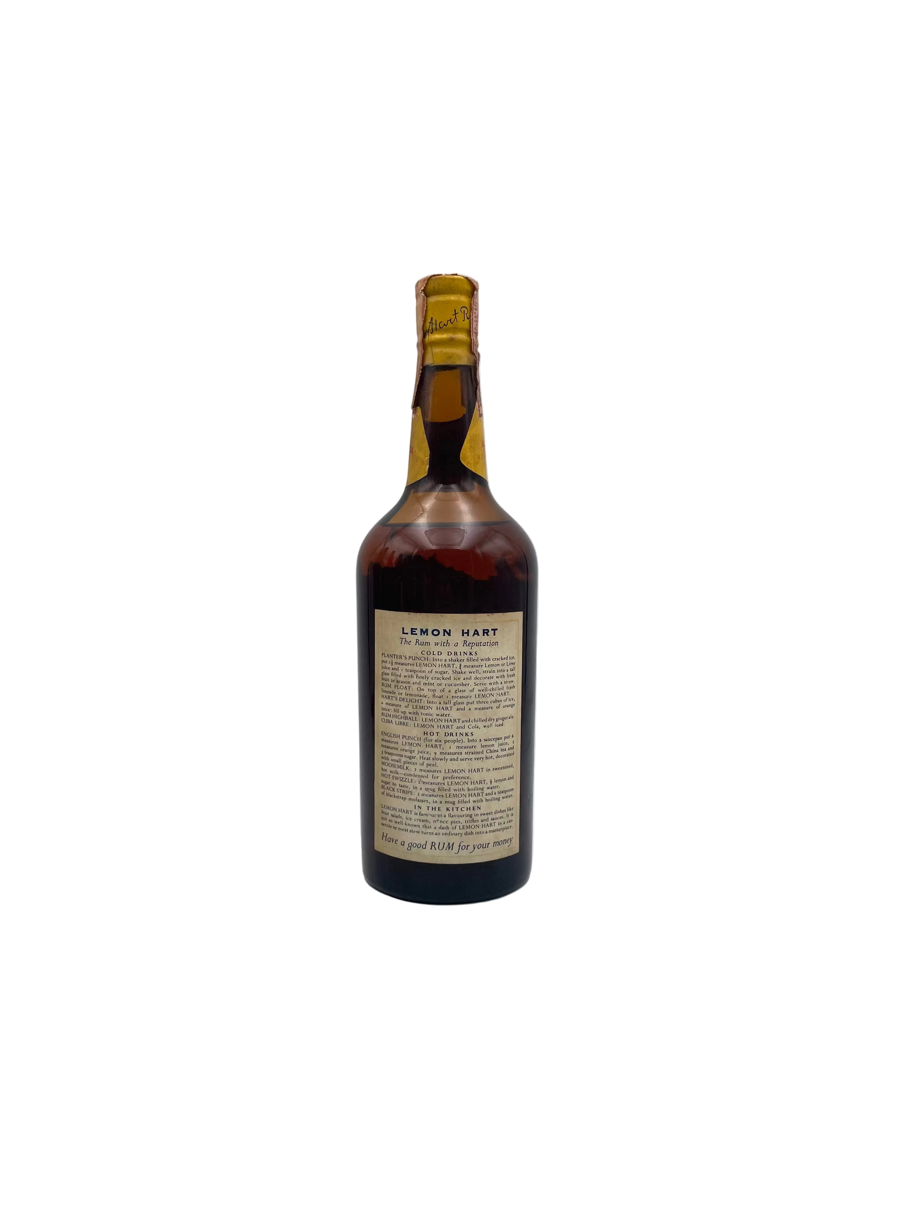 Lemon Hart - Golden Jamaican Rum - Anni '60s