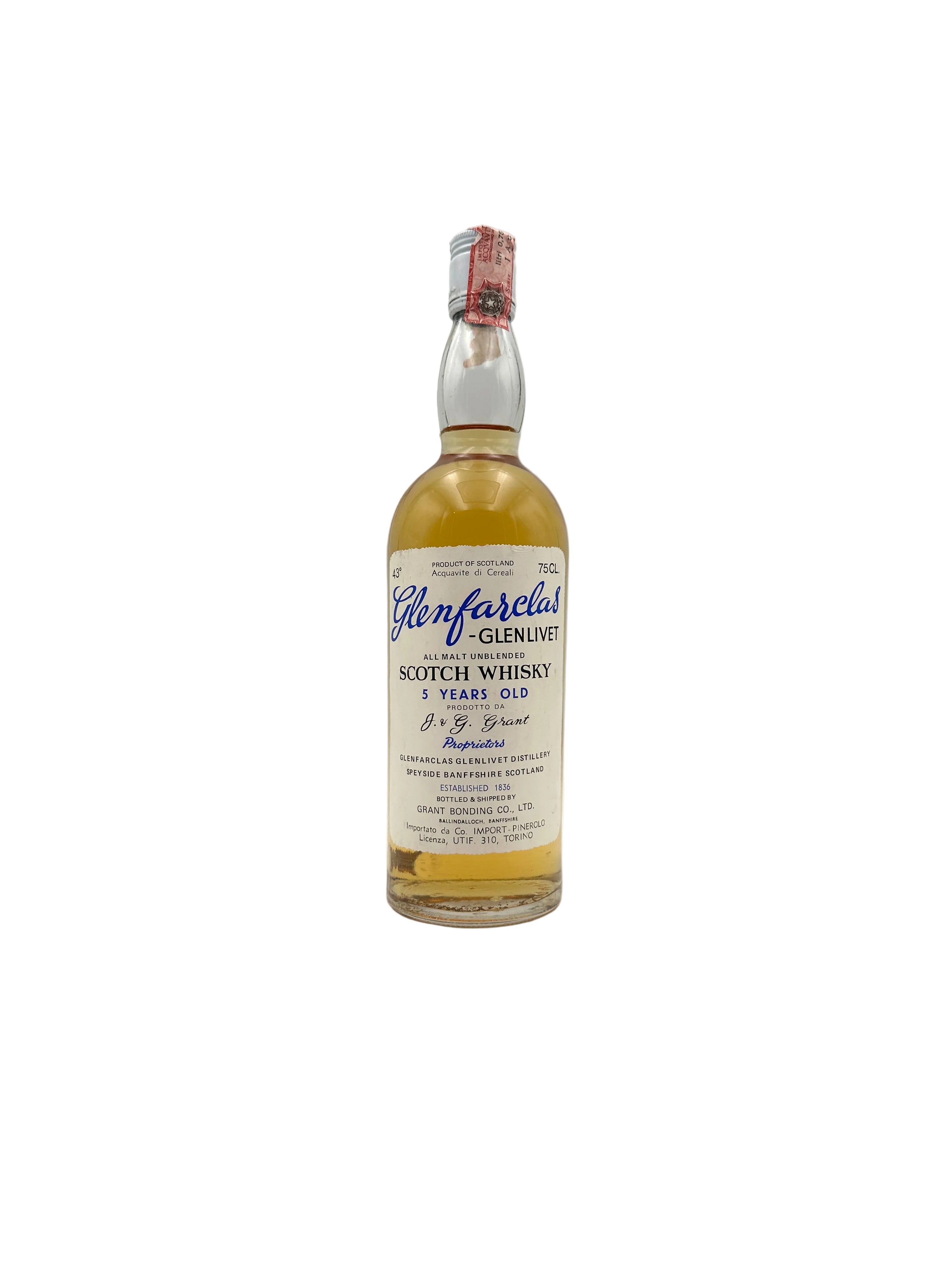 Glenfarclas - 5 Years Old All Malt Unblended Scotch Whisky - 1980s