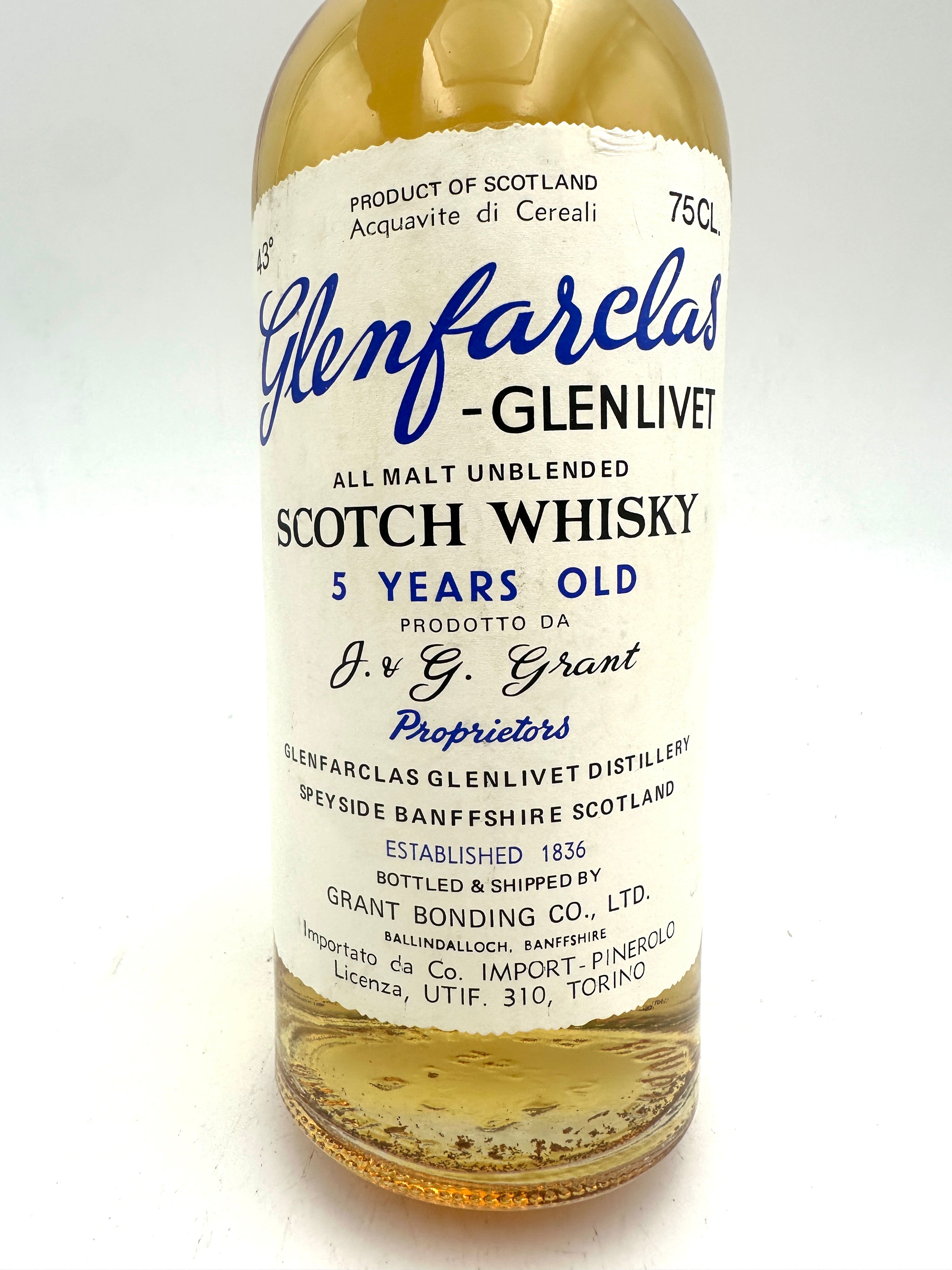 Glenfarclas - 5 Years Old All Malt Unblended Scotch Whisky - 1980s