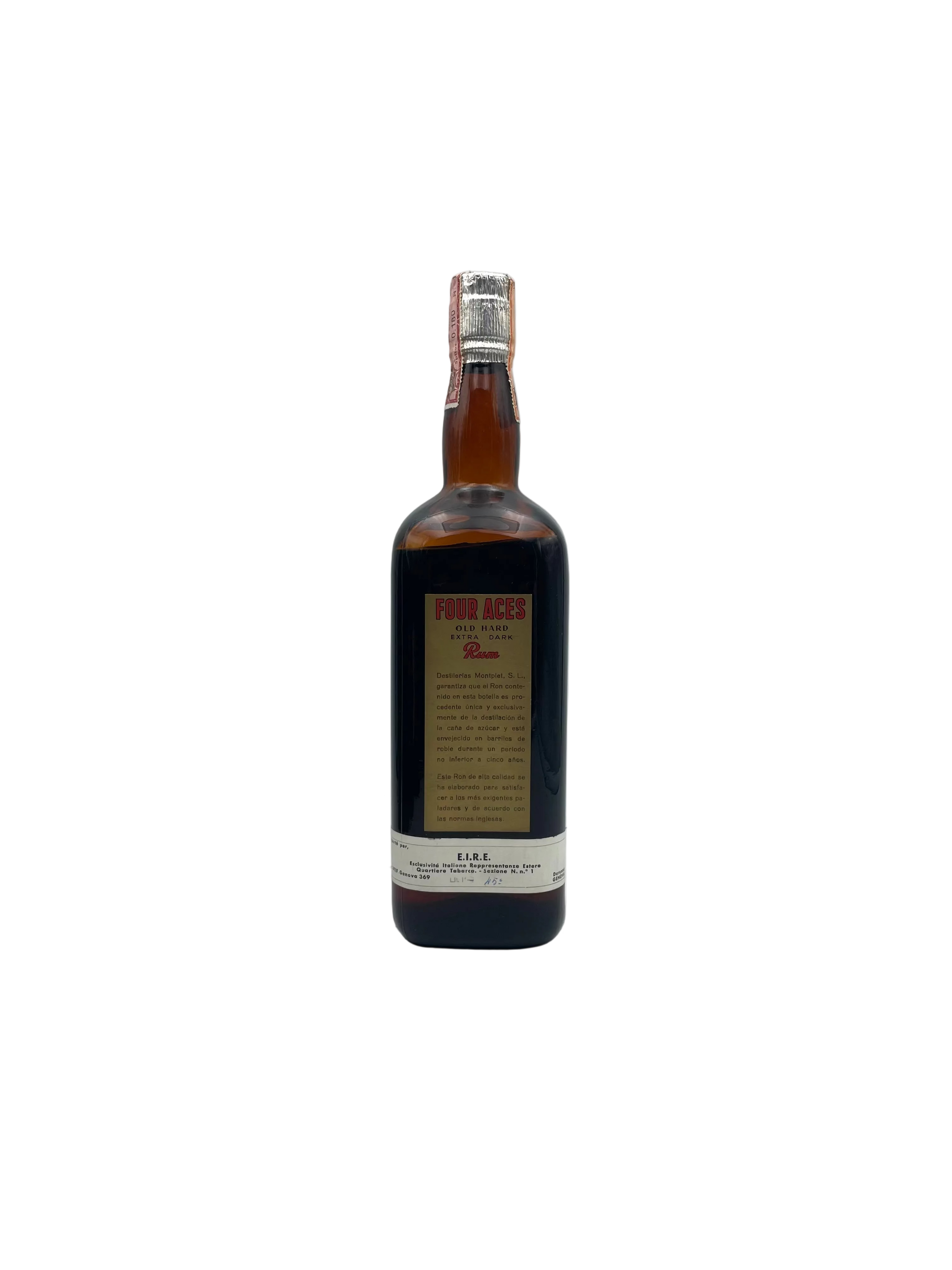 Montplet - Four Aces - Rum Gold Label Old Hard Extra Dark - Anni '60s