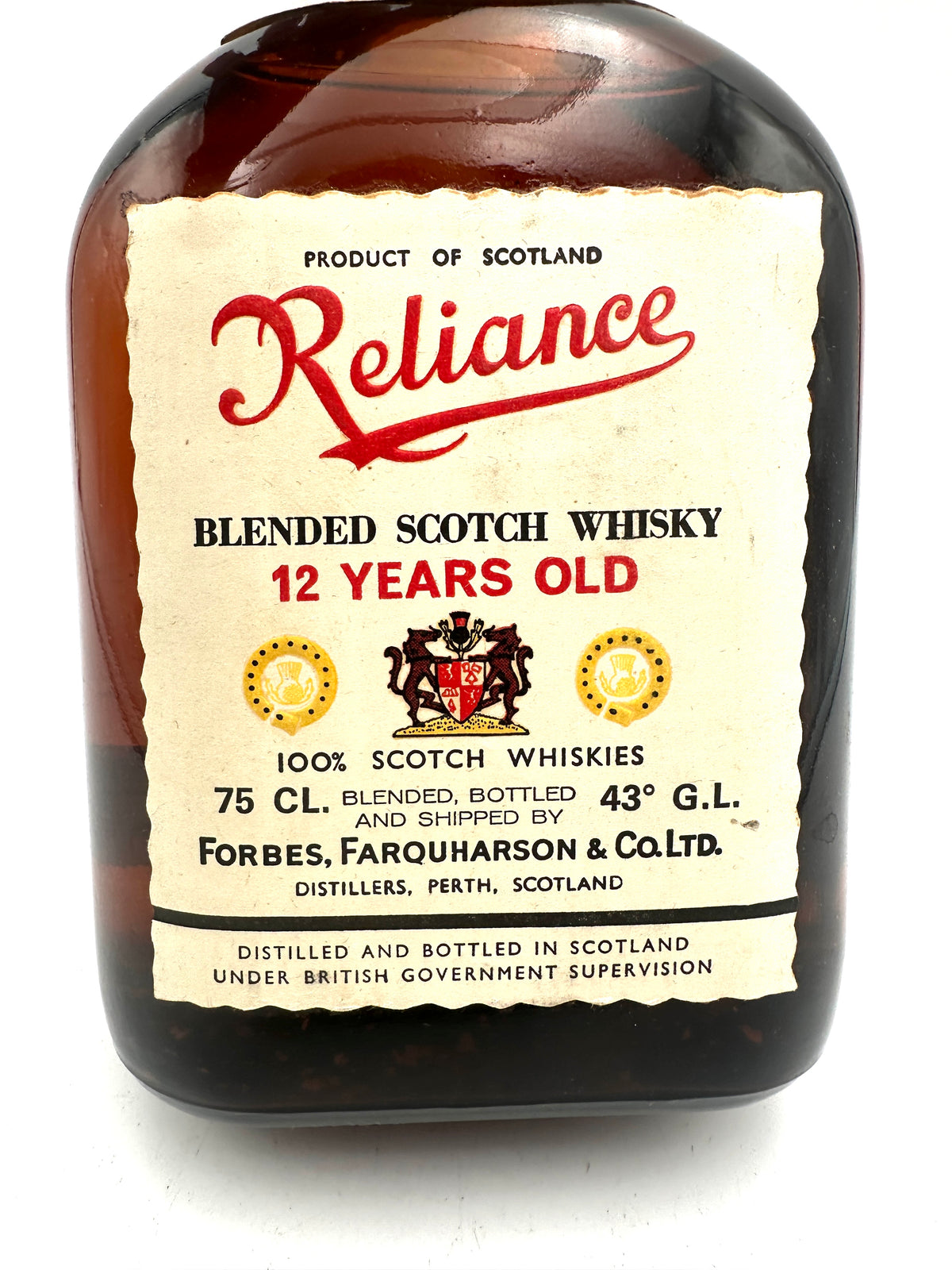 Reliance - 12 Years Old Blended Scotch Whisky - Forbes, Farquharson & Co - 1960s