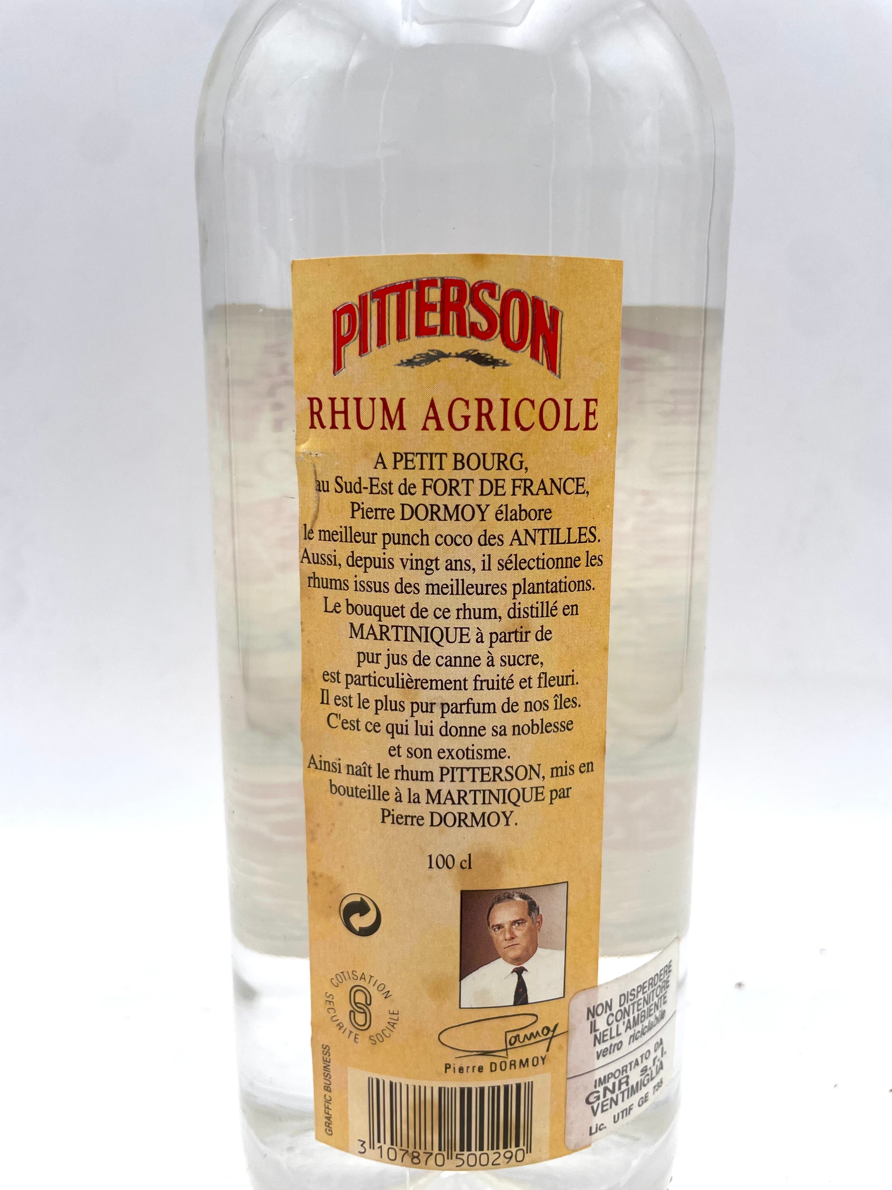 P. Dormoy - Pitterson - Rum Agricole Blanc - Anni '80s