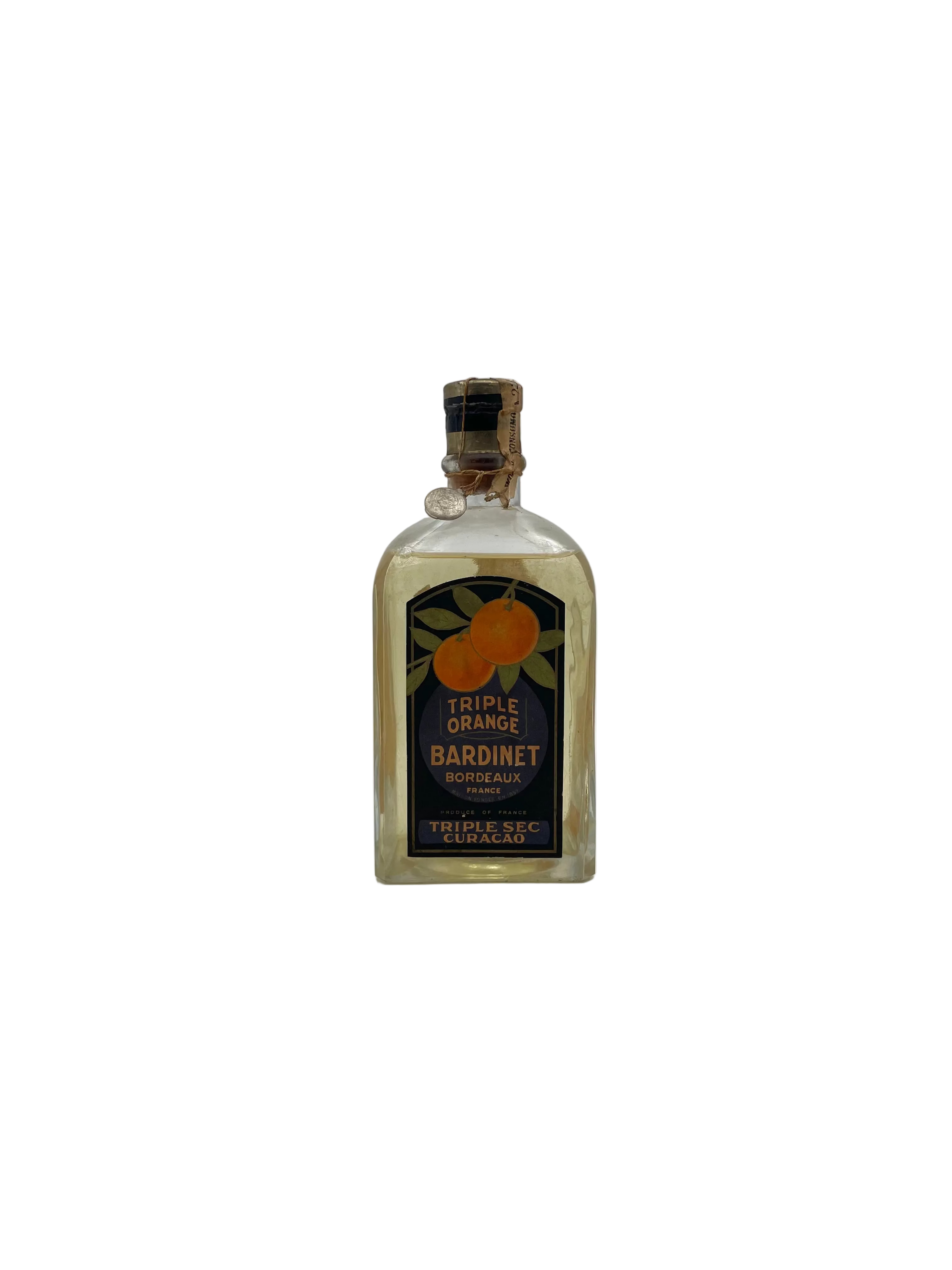 Bardinet - Triple Sec Curacao Orange - Sigillo Stella Anni '50s