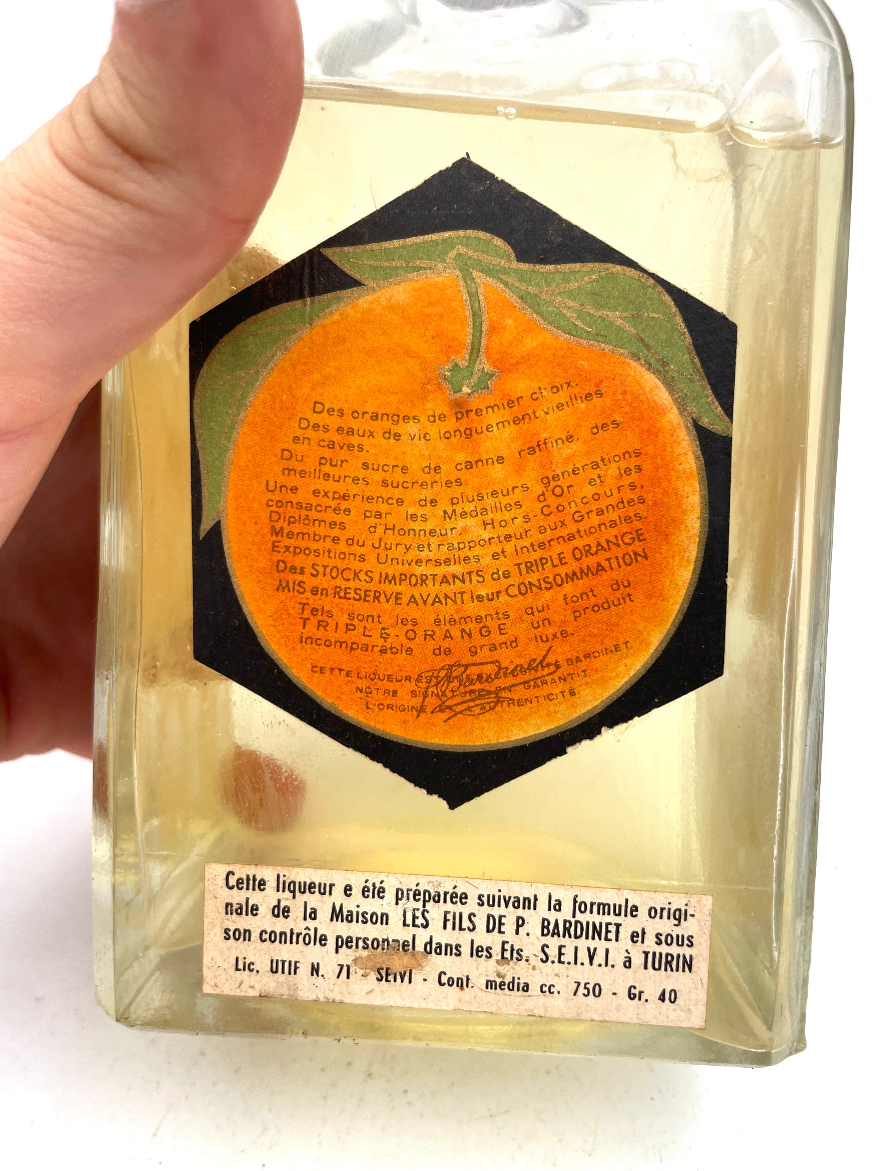 Bardinet - Triple Sec Curacao Orange - Sigillo Stella Anni '50s