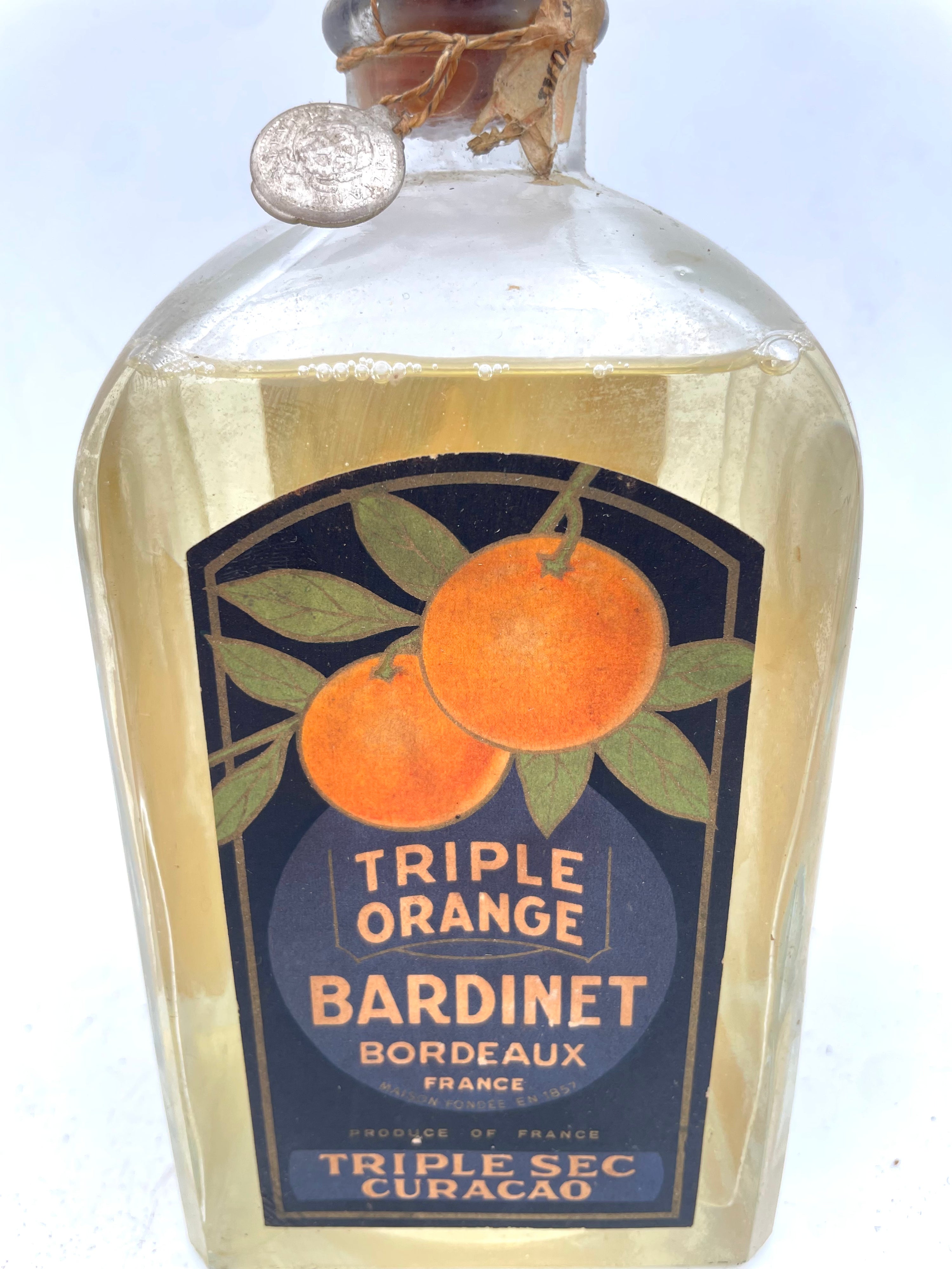 Bardinet - Triple Sec Curacao Orange - Sigillo Stella Anni '50s
