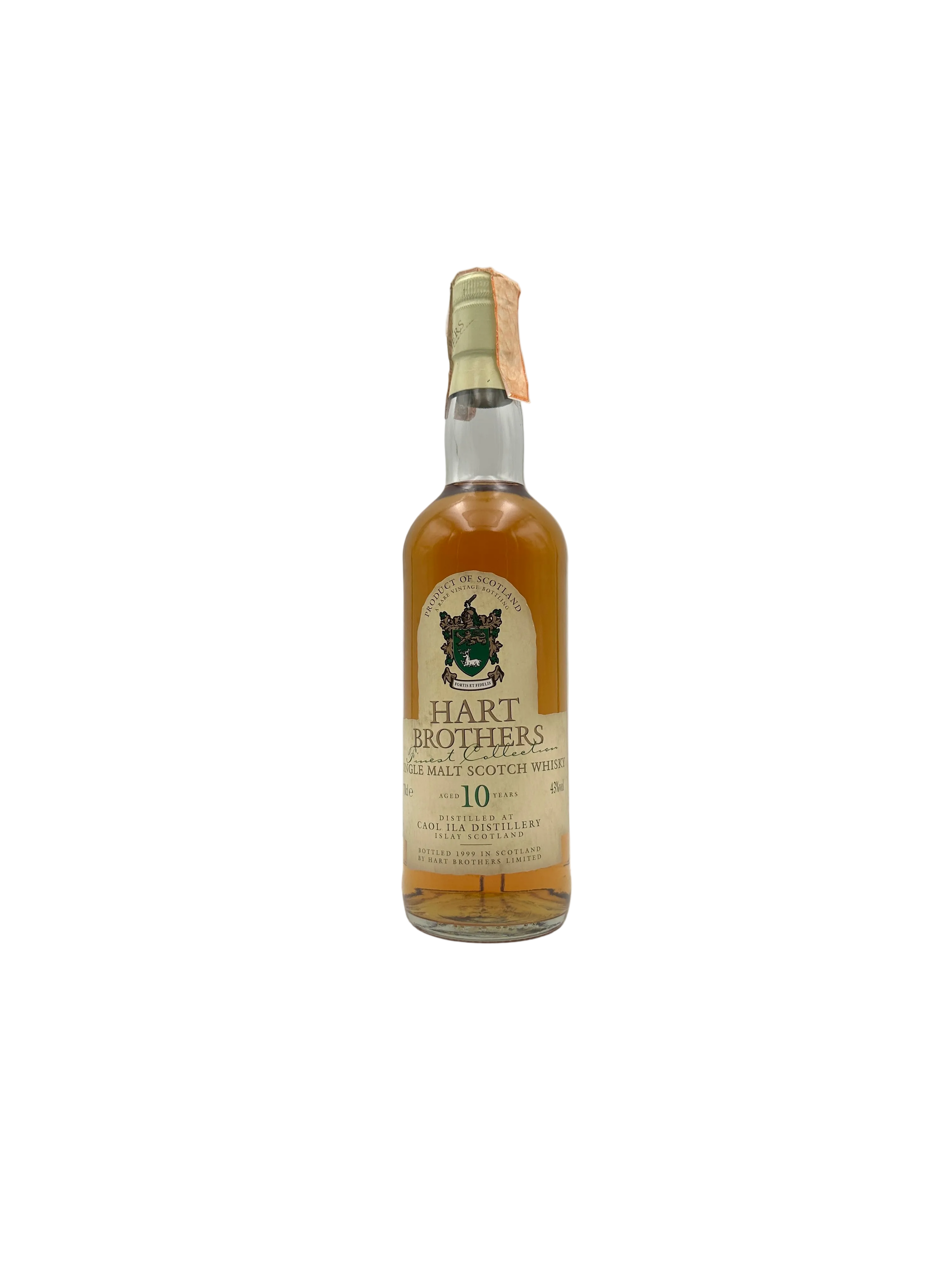 Caol Ila - 10 Years Old "Finest Collection" Single Malt Scotch Whisky - Hart Brothers - Bottl. 1999