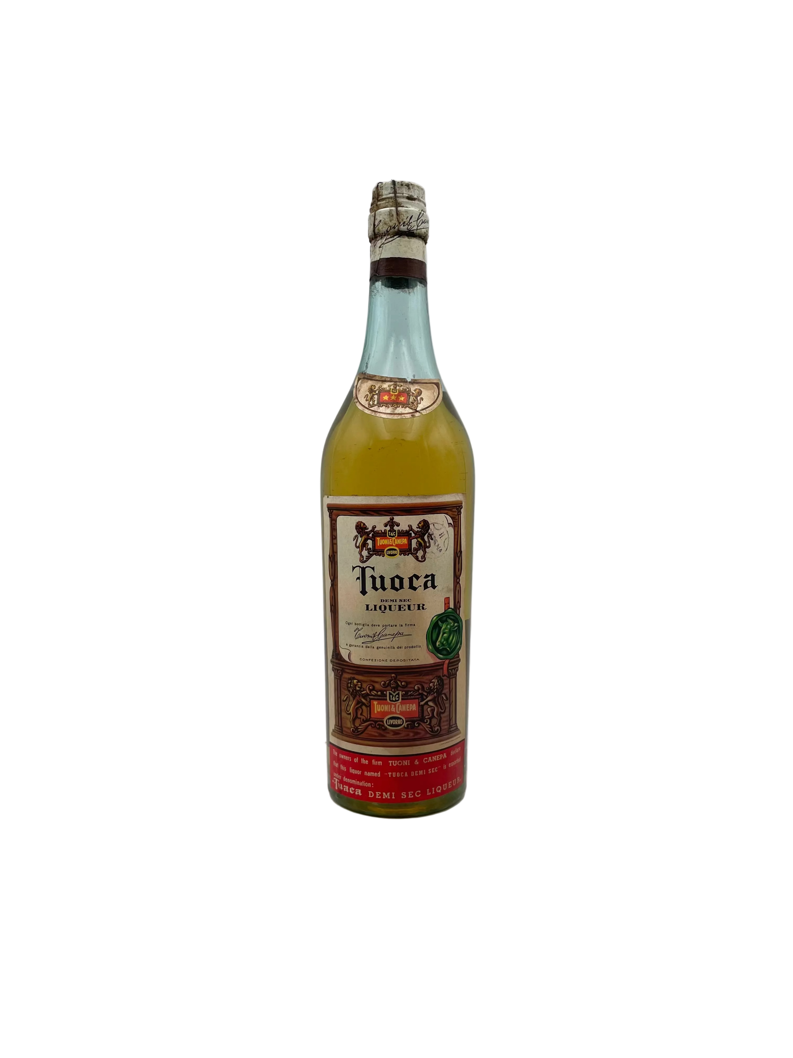 Turoni & Canepa - Tuoca Liquore Demi Sec - Sigillo Stella Anni '50s