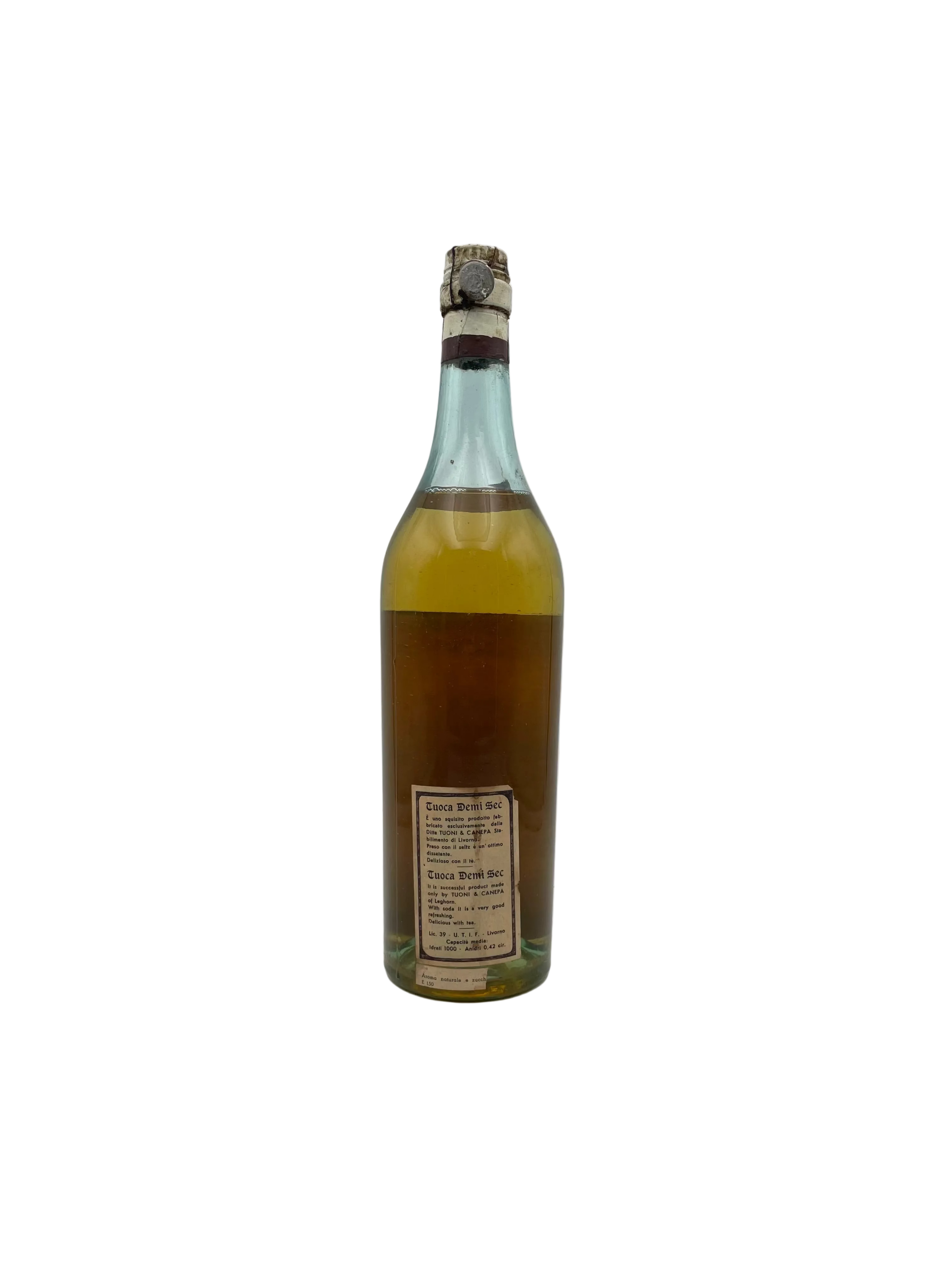 Turoni & Canepa - Tuoca Liquore Demi Sec - Sigillo Stella Anni '50s