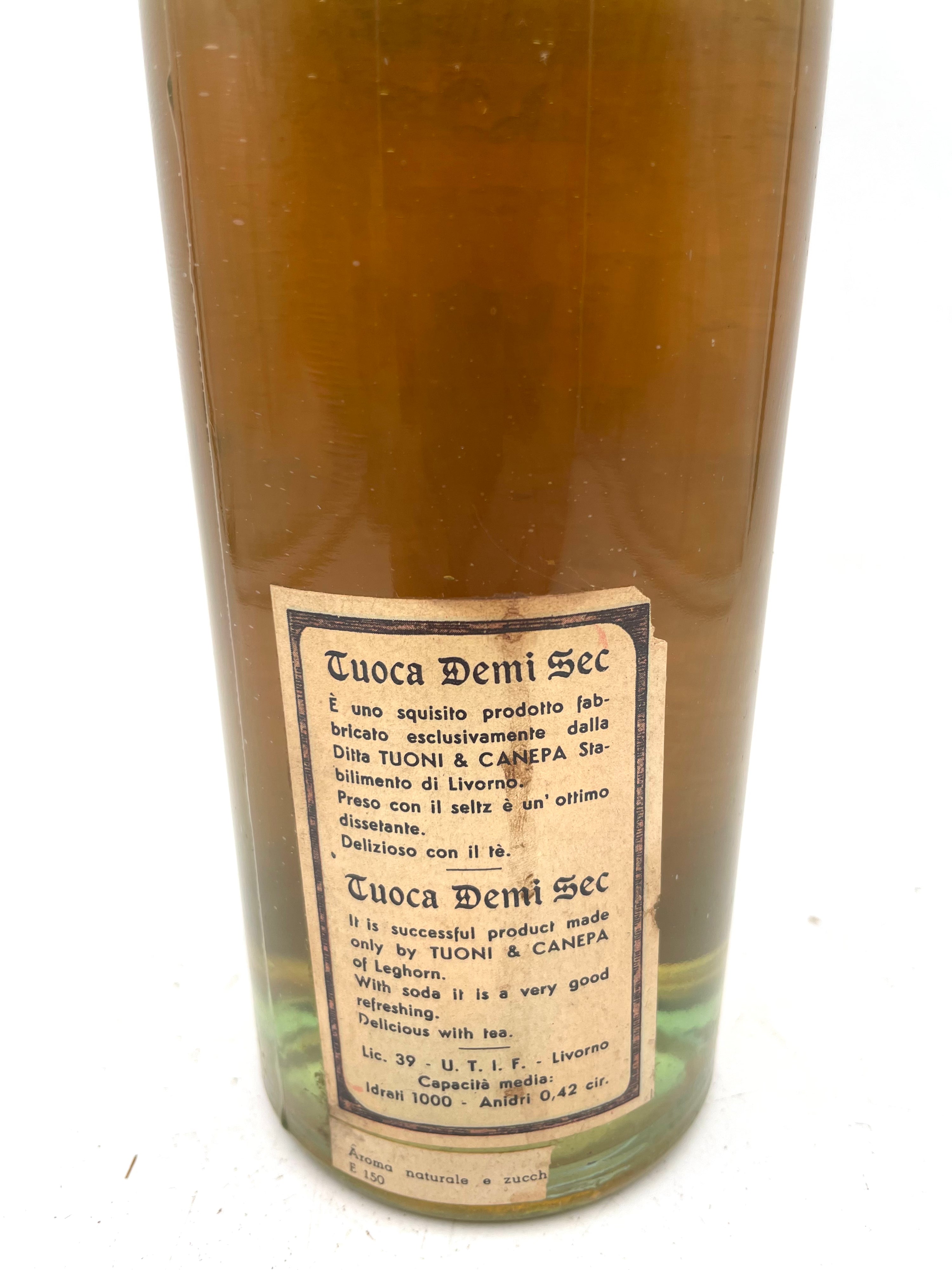 Turoni & Canepa - Tuoca Liquore Demi Sec - Sigillo Stella Anni '50s