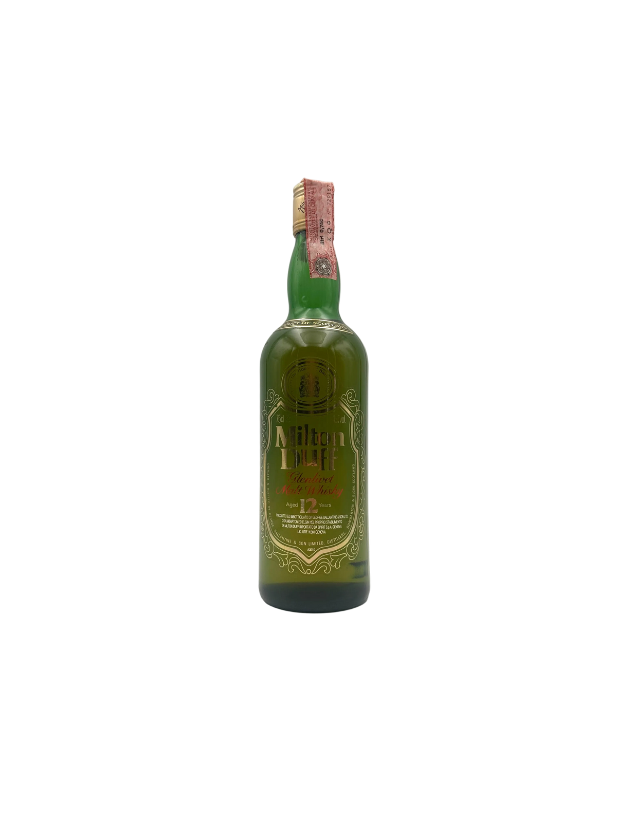 Milton Duff - 12 Years Old Glenlivet Malt Whisky - 1980s