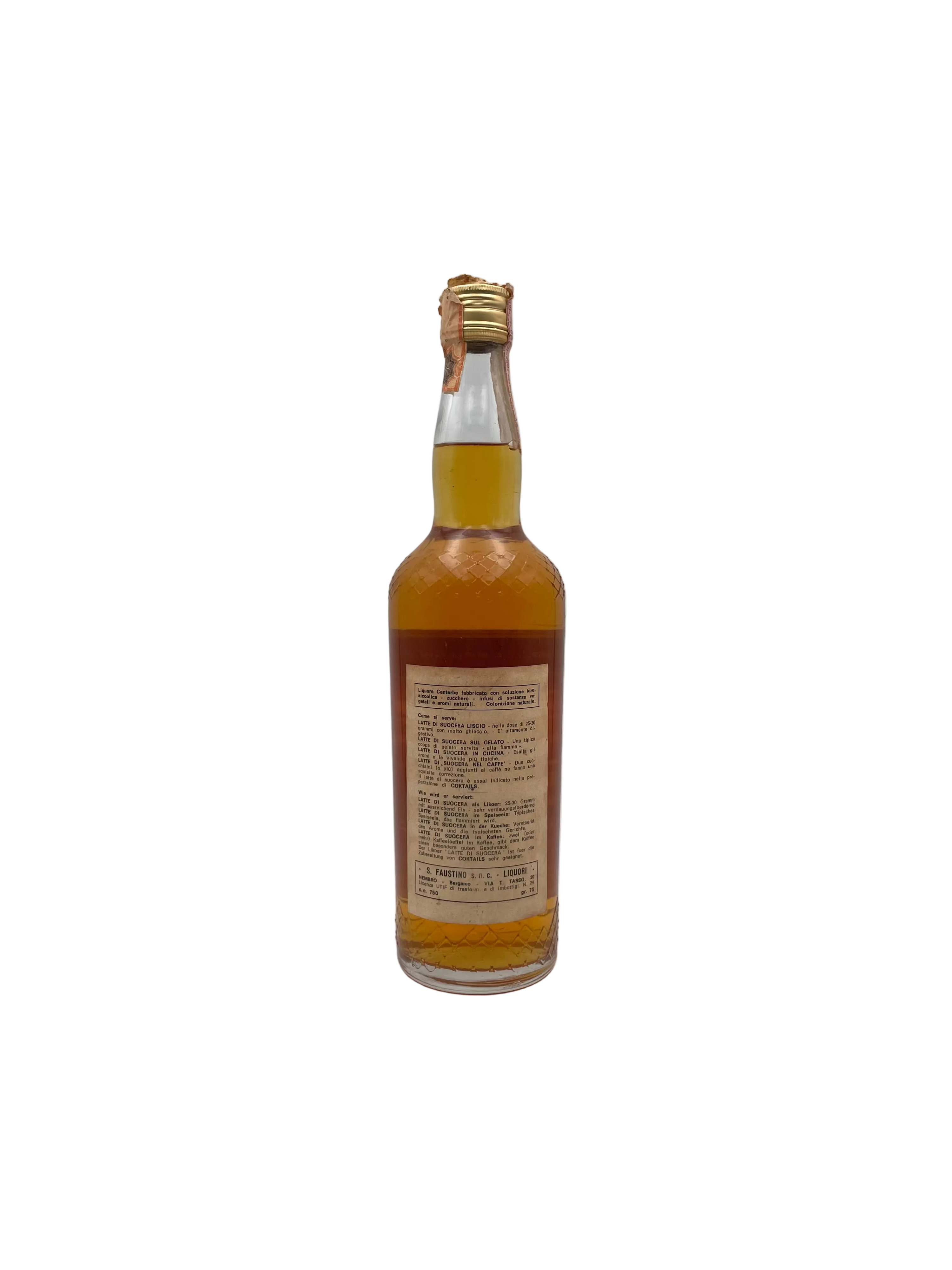 S. Faustino - Latte di Suocera Liquore Centerbe - Anni '70s
