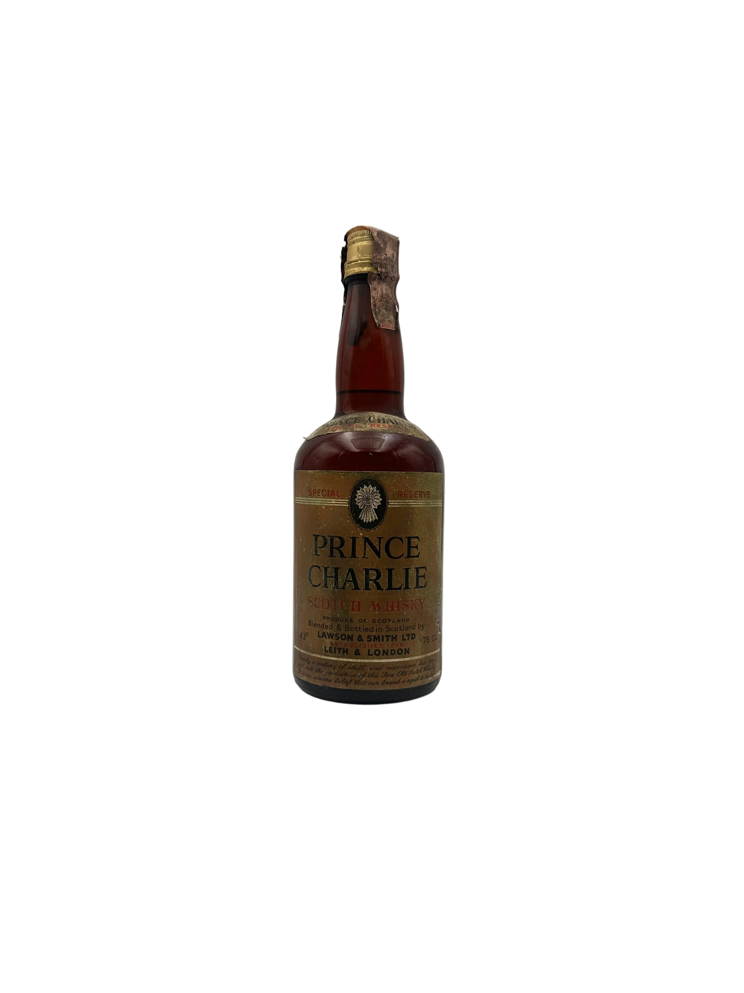 Prince Charlie - Special Reserve Scotch Whisky - Lawson & Smith - 1960s