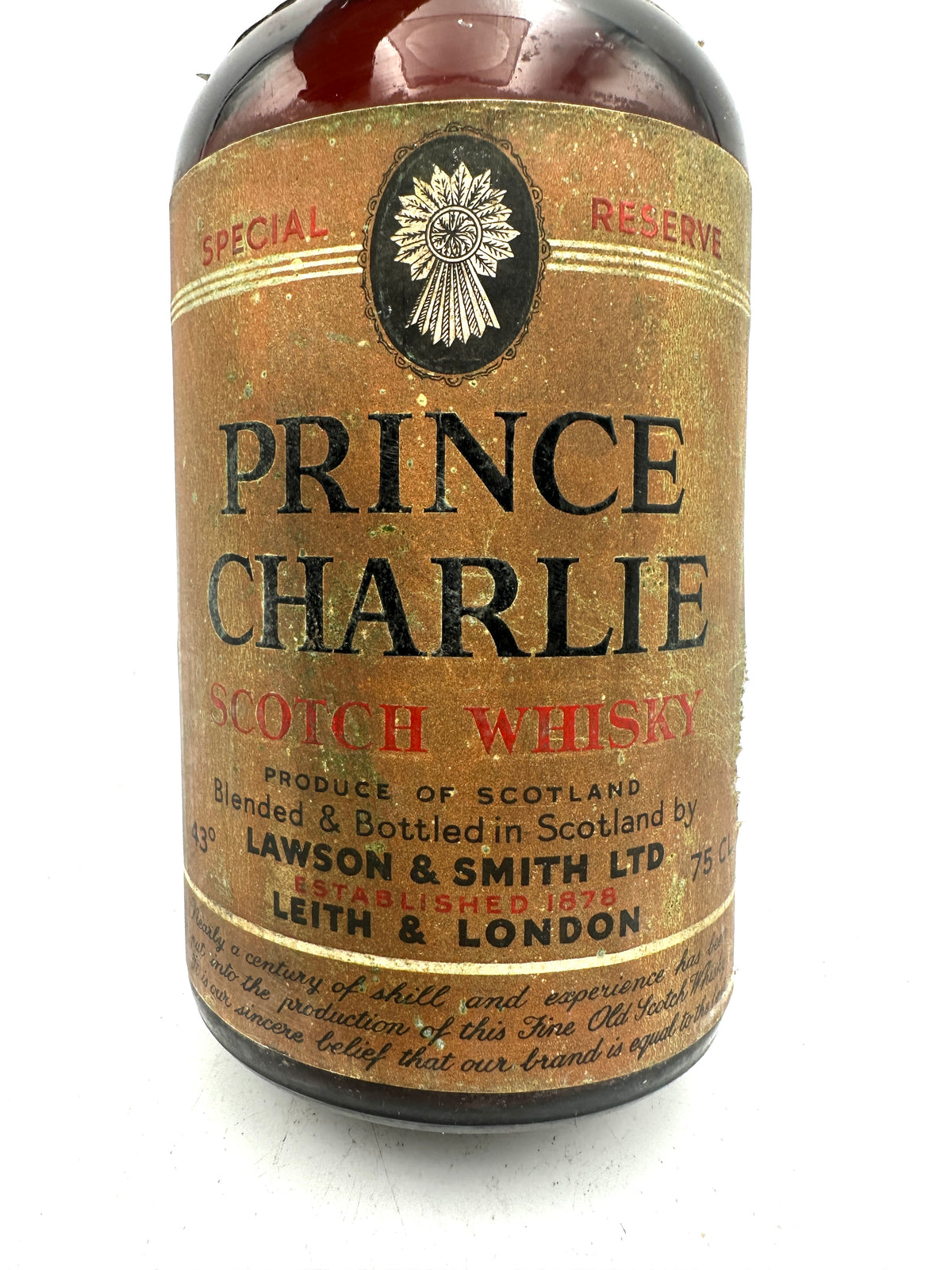 Prince Charlie - Special Reserve Scotch Whisky - Lawson & Smith - 1960s