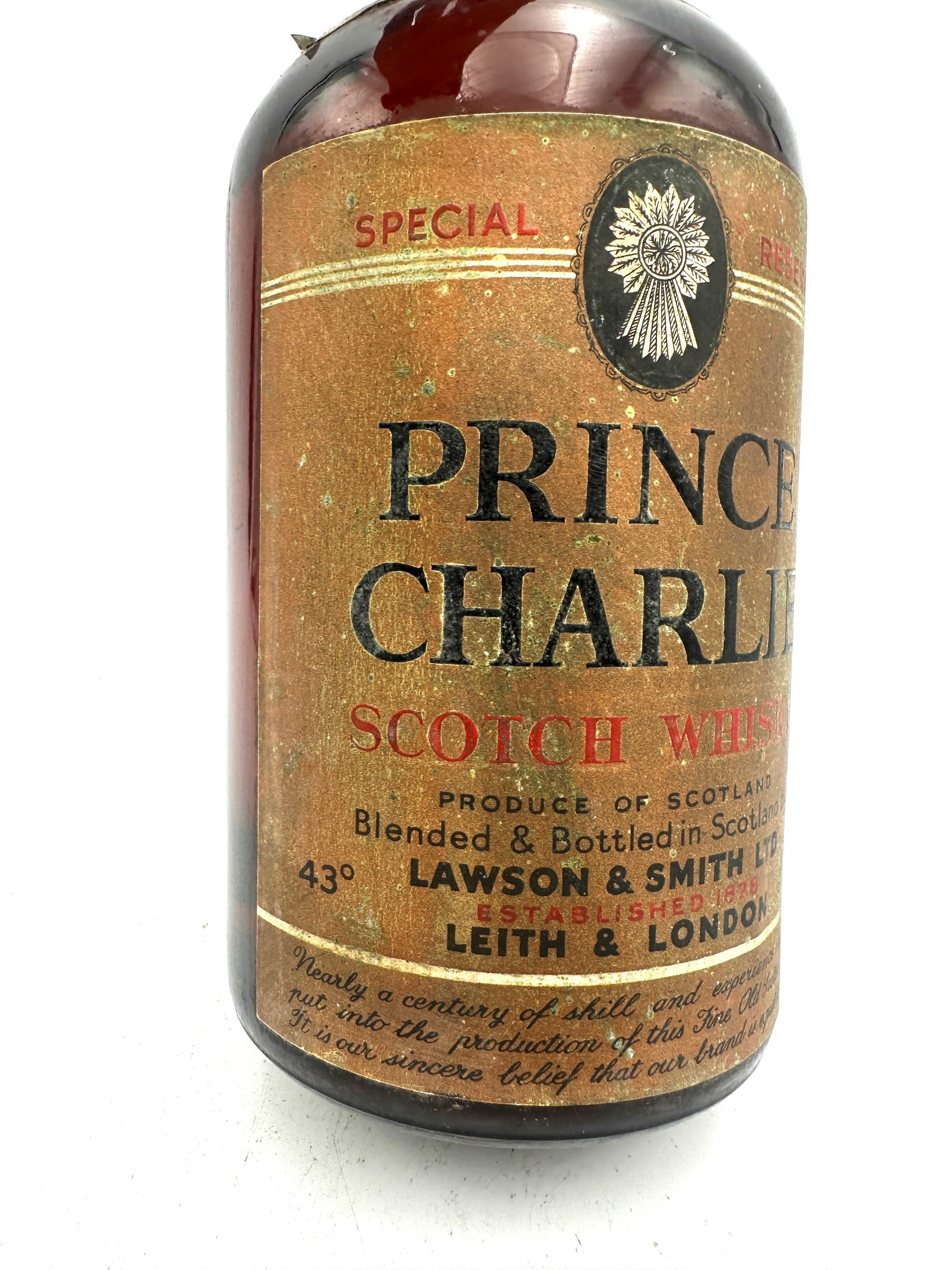 Prince Charlie - Special Reserve Scotch Whisky - Lawson & Smith - 1960s