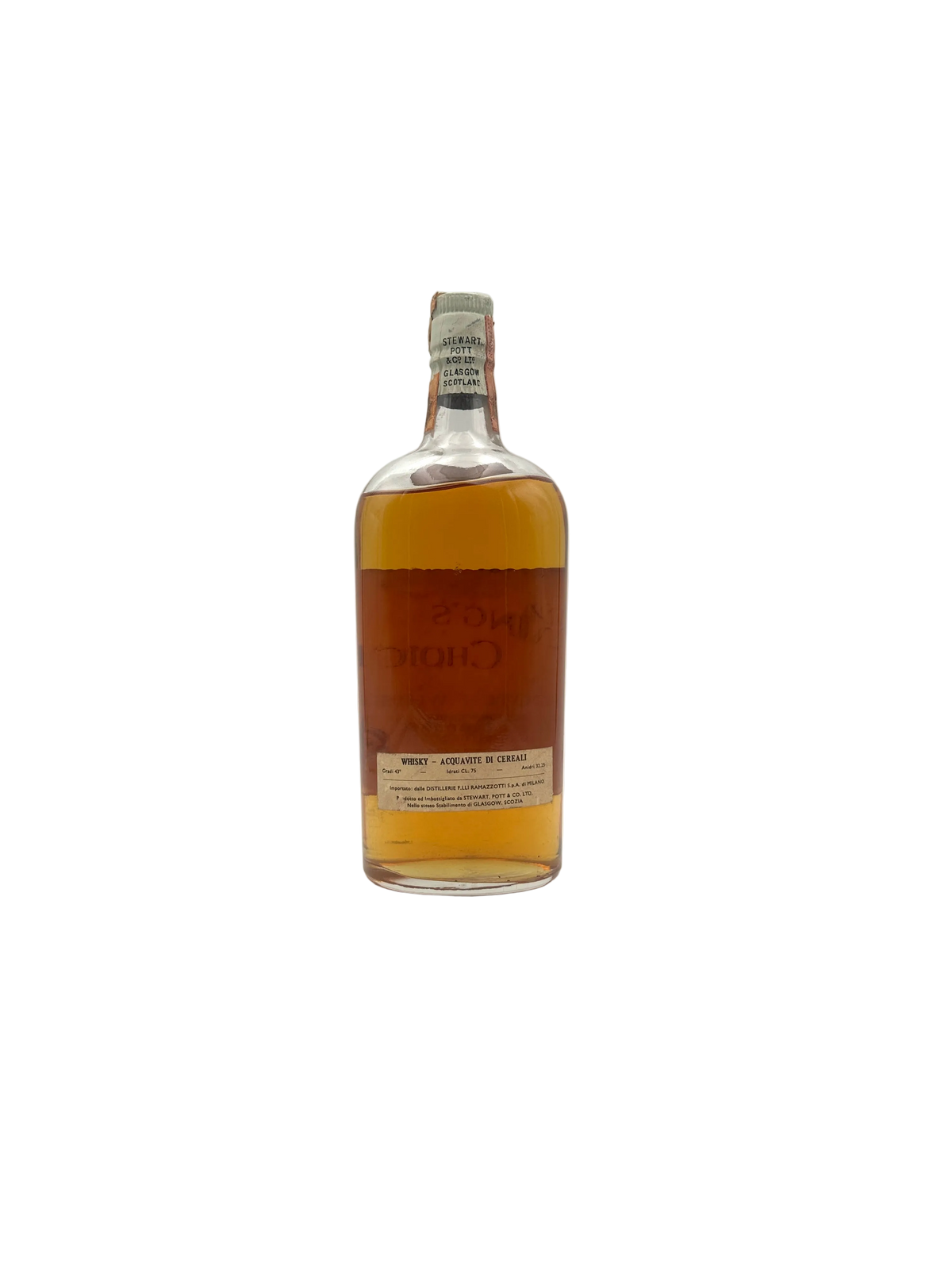 King's Choice - Fine Old Scotch Whisky - Stewart, Pott & Co - 1960s