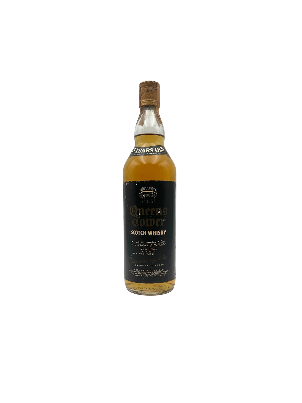 Queens Tower - 15 Years Old Scotch Whisky - Sheridan & Gail - 1960s