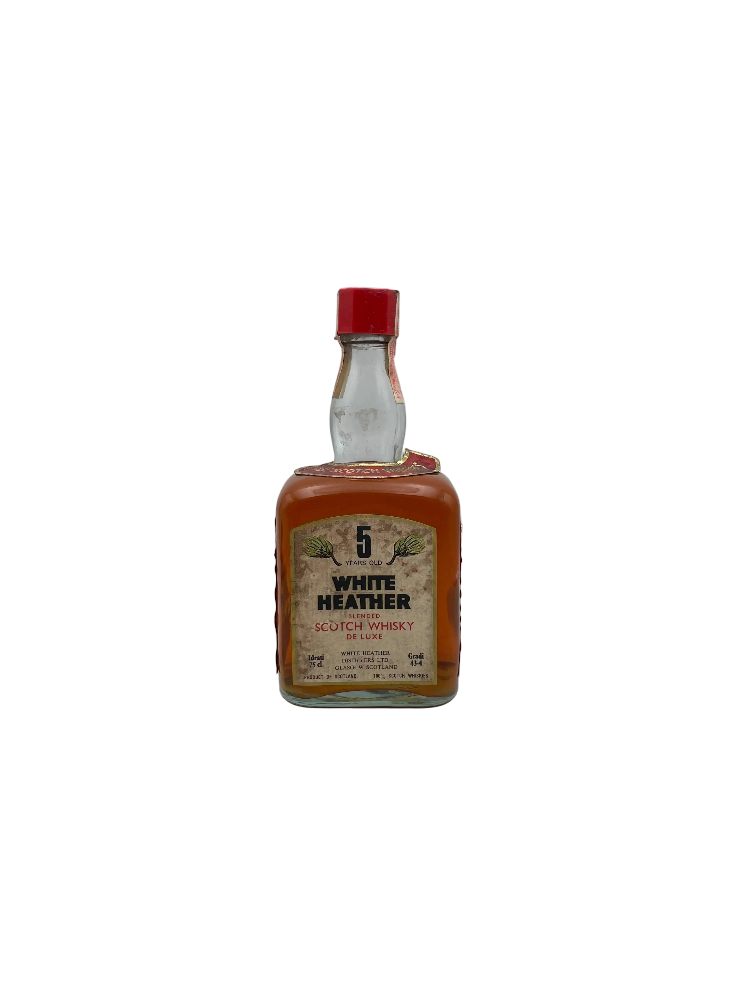 White Heather - 5 YO Blended Scotch Whidky De Luxe - Anni '80s