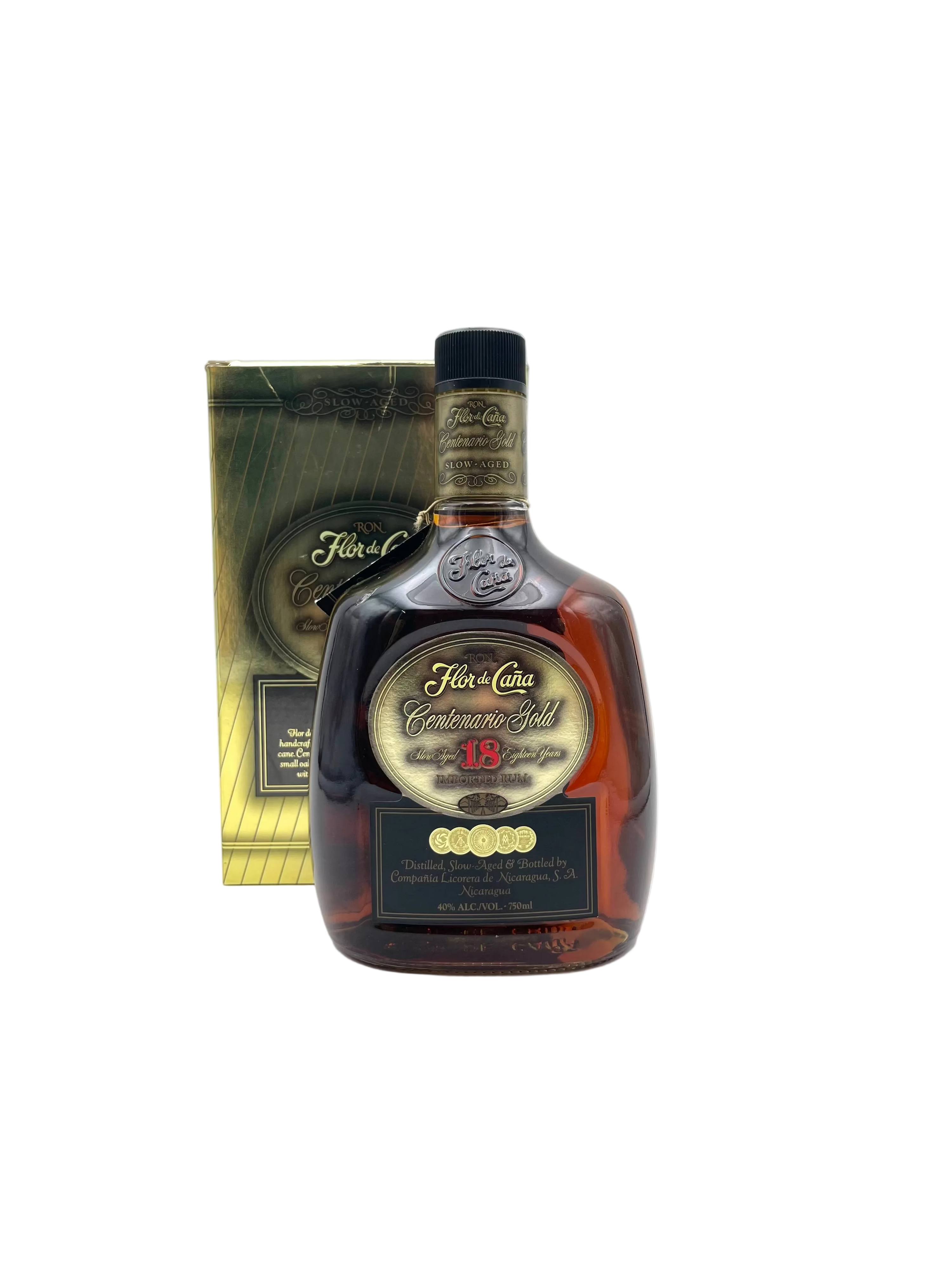 Flor De Cana - Ron Centenario Gold - Slow Aged 18 YO - Anni '00s