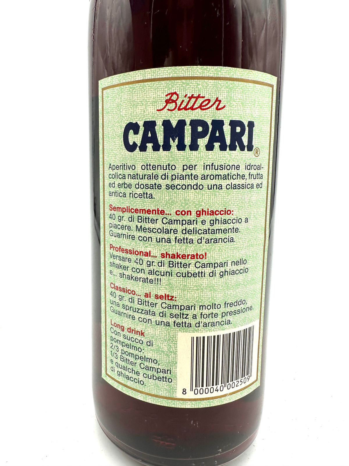 Campari - Bitter - Anni 1980