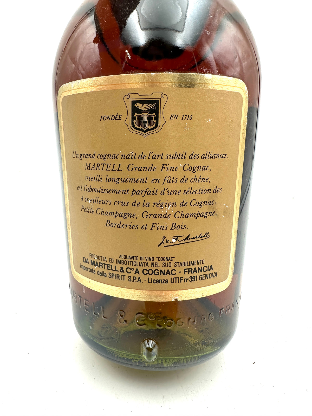 Martell - VS Trois Etoiles Grande Fine Cognac - Anni 1980
