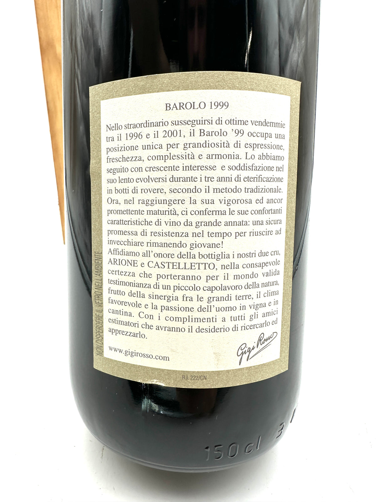 1999 - Gigi Rosso - Barolo Arione - Magnum