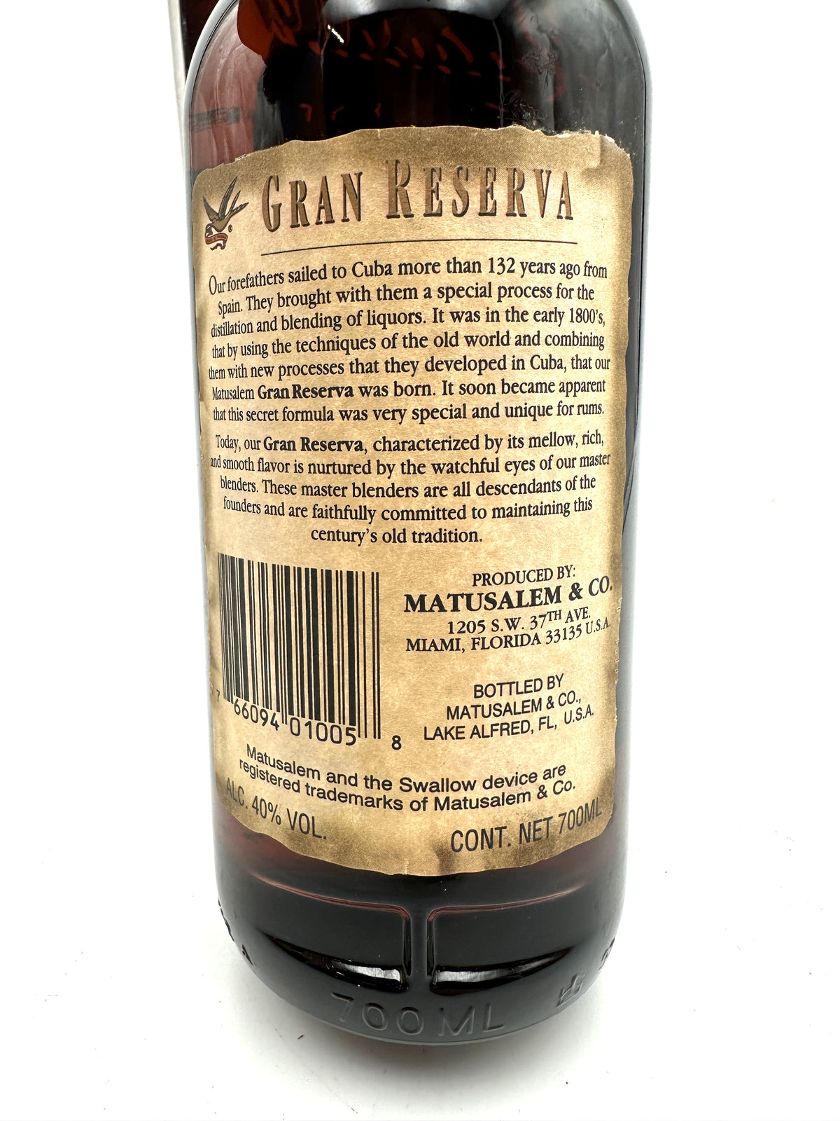 Matusalem - Solera 15 Blender Gran Reserva Rum - Anni 1980
