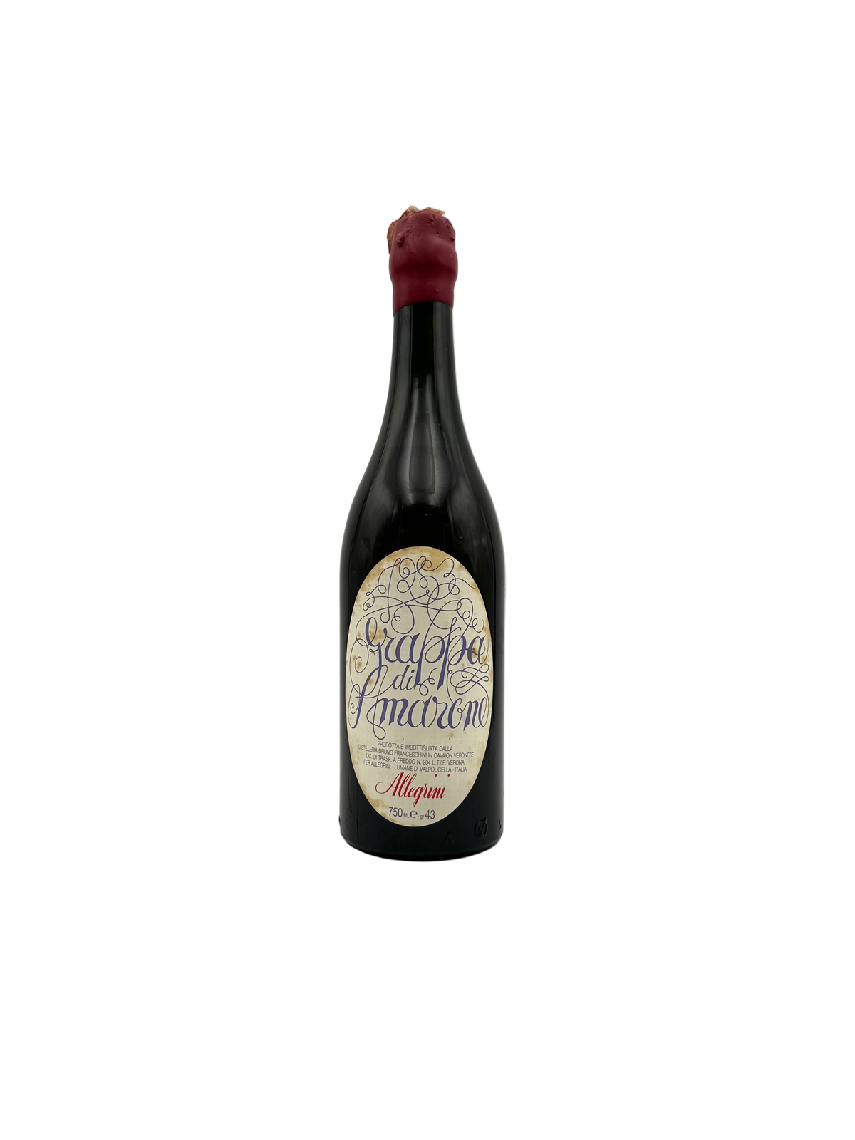 Allegrini - Grappa di Amarone - Anni 1980