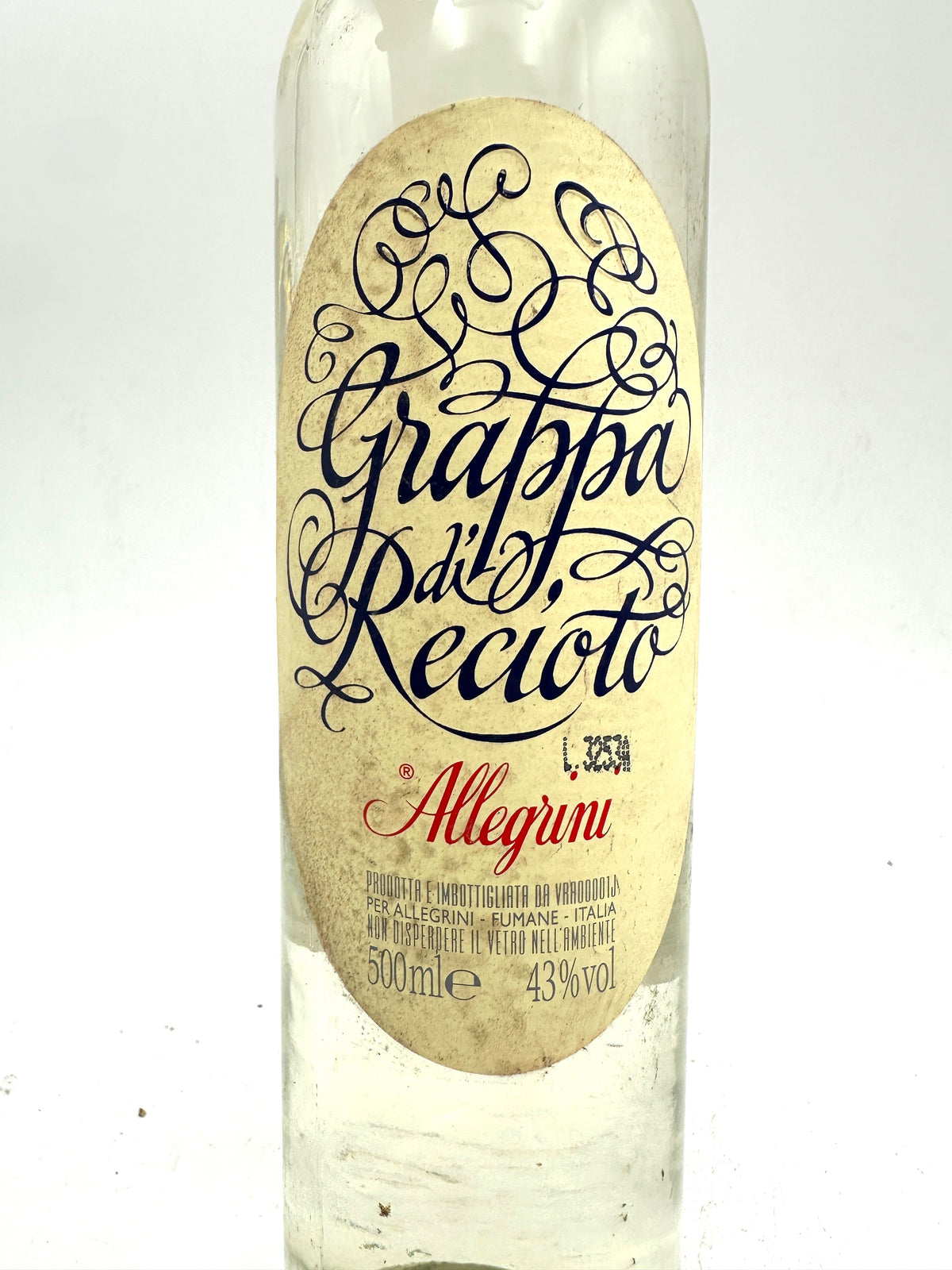 Allegrini - Grappa di Recioto - Anni 1990