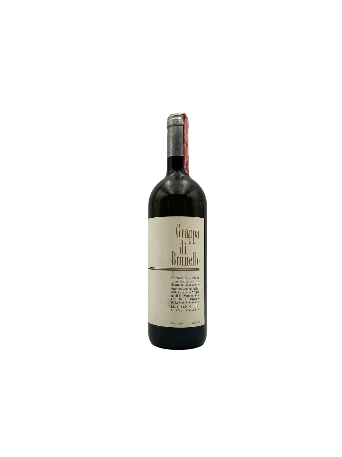 G. Nannoni - Grappa di Brunello - Anni 1980