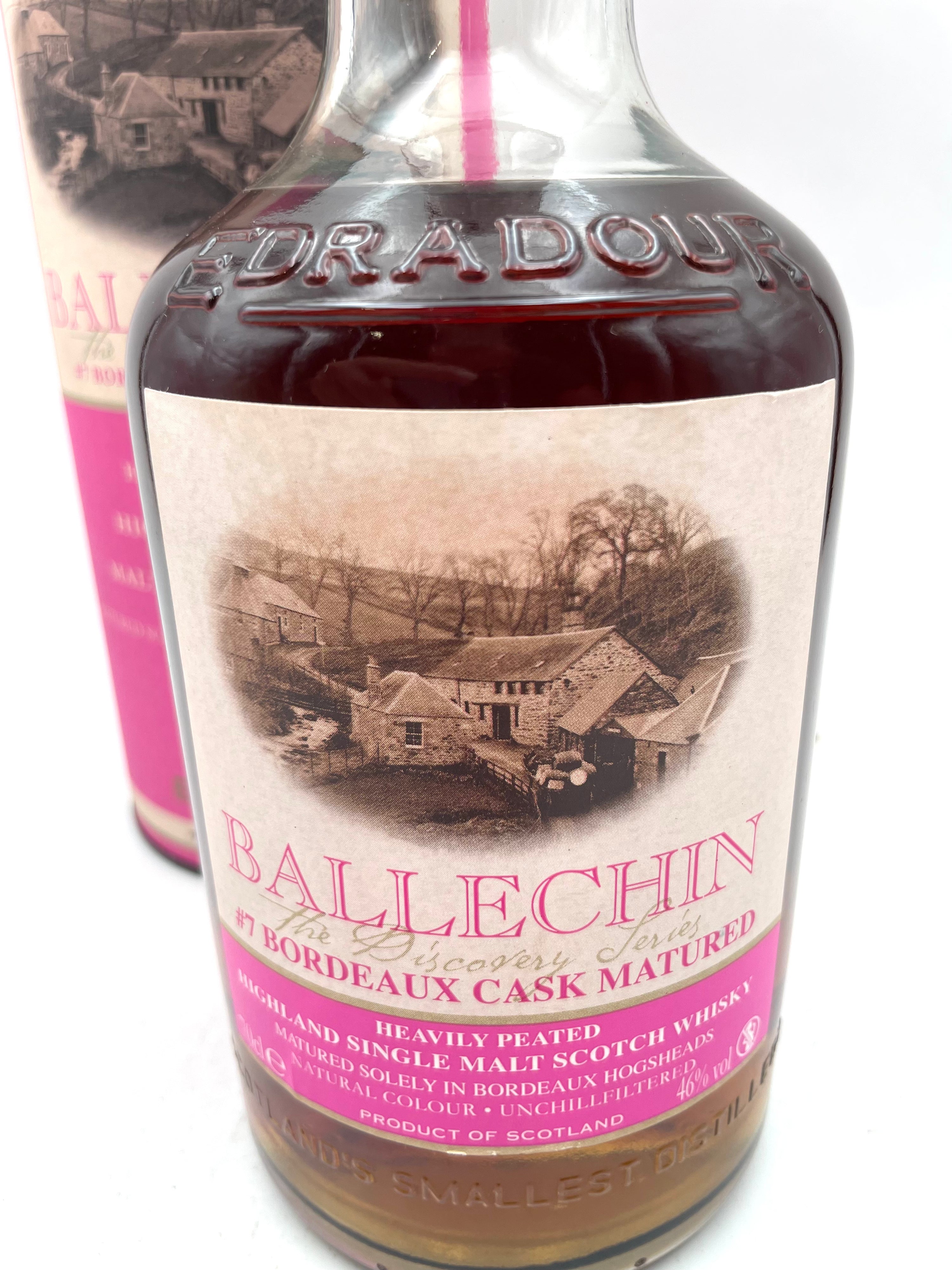 Edradour Ballechin - #7 Series Bordeaux Cask Matured Highland Single Malt Scotch Whisky - Bottl. 2012