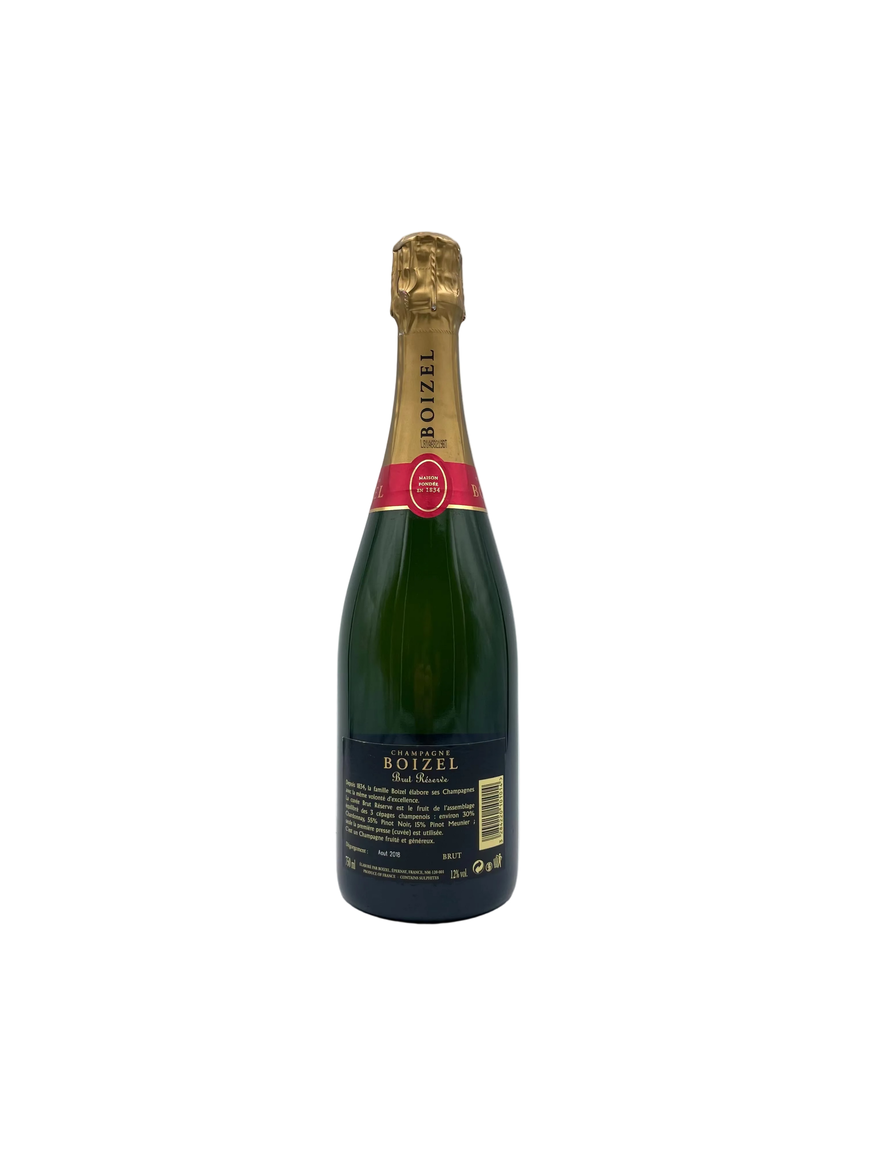 Boizel - Champagne Brut Reserve - Deg. 08/2018
