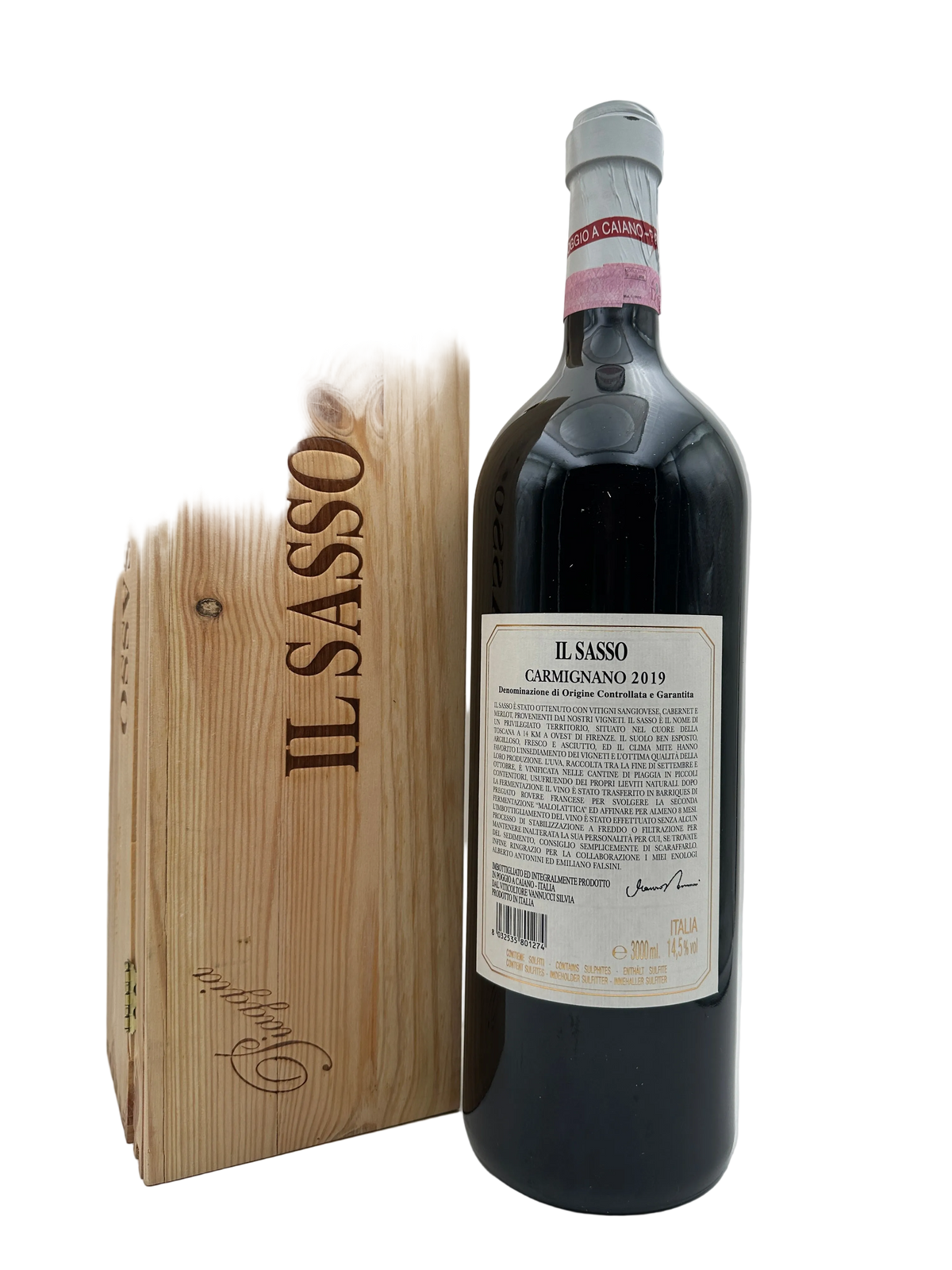 2019 - Mauro Vannucci - Il Sasso Carmignano Riserva - 3L