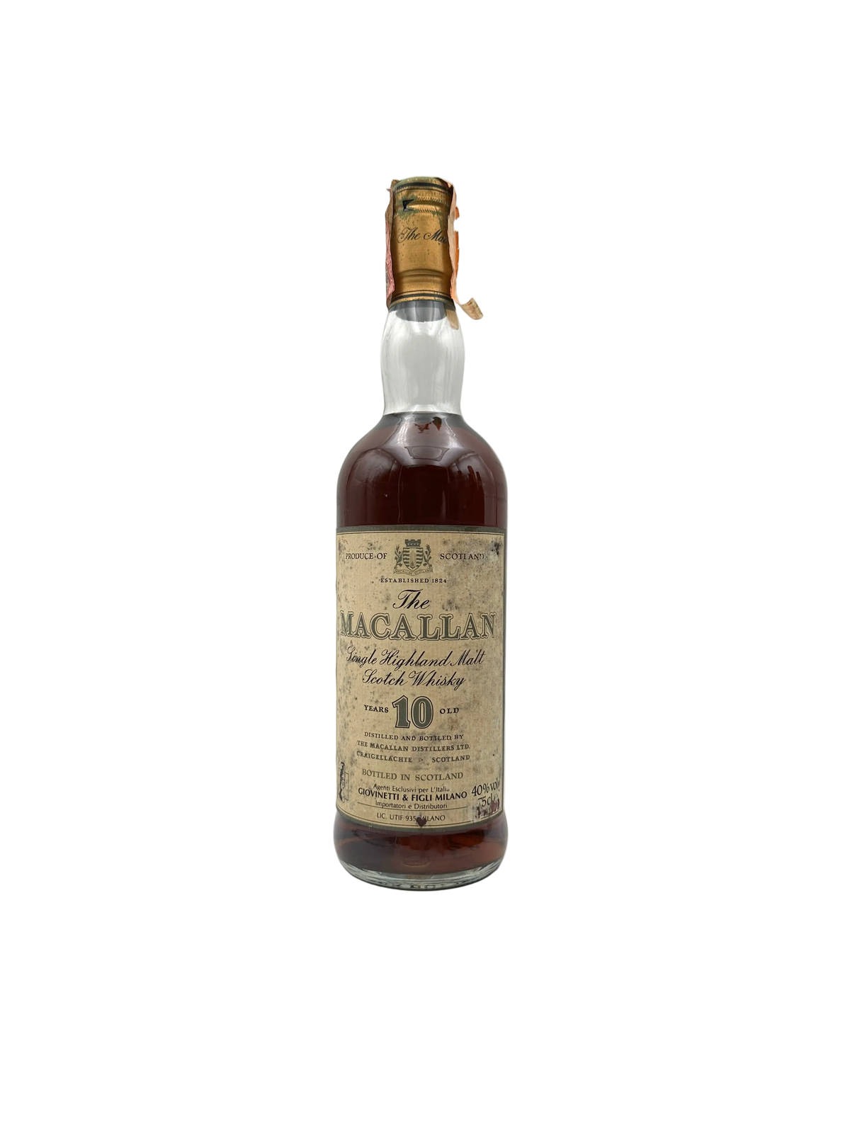 Macallan - 10 Years Old Single Highland Malt Scotch Whisky - Anni 1980