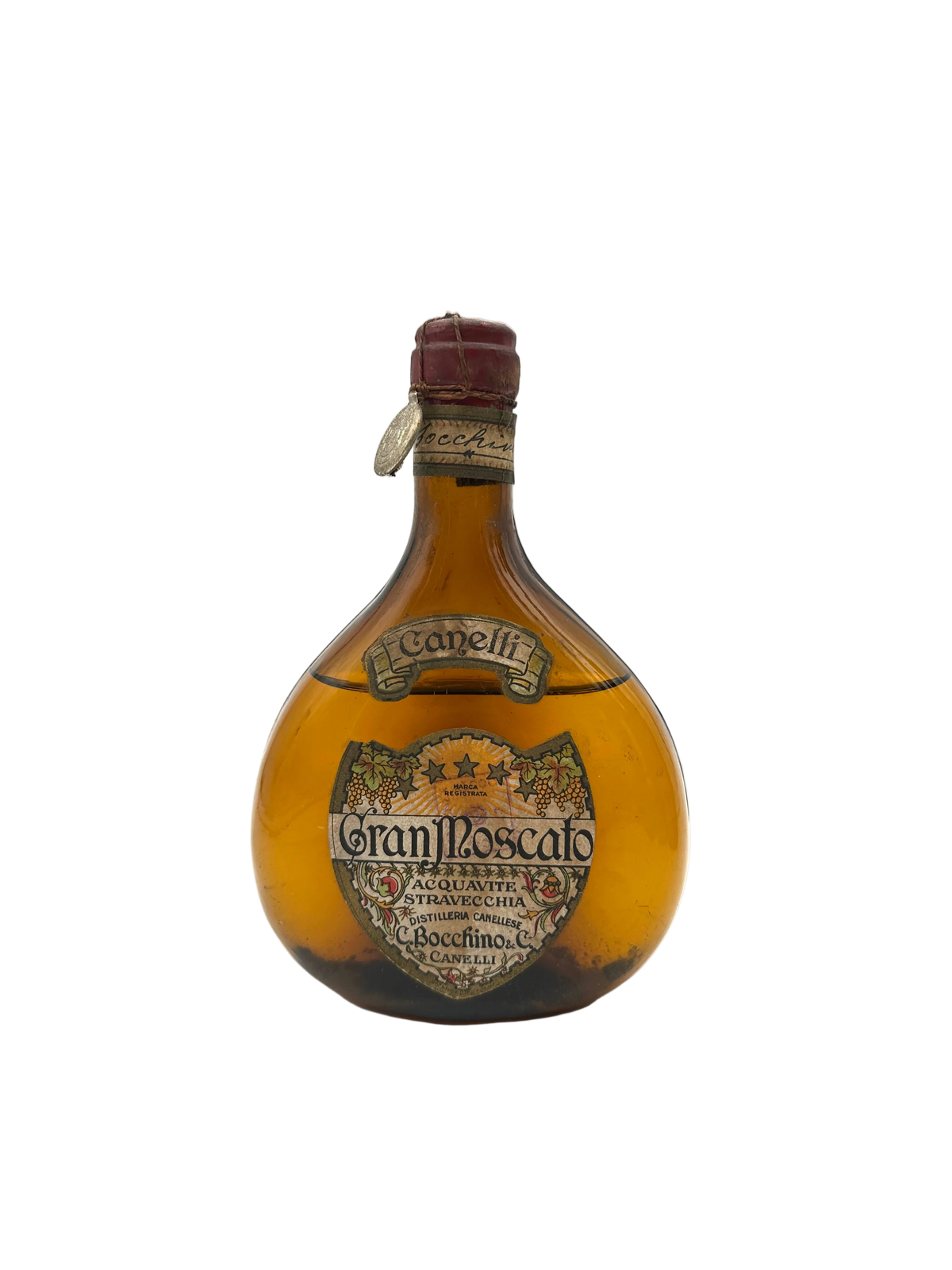 Bocchino - Gran Moscato Acquavite Stravecchia - Sigillo Regno Anni 1930