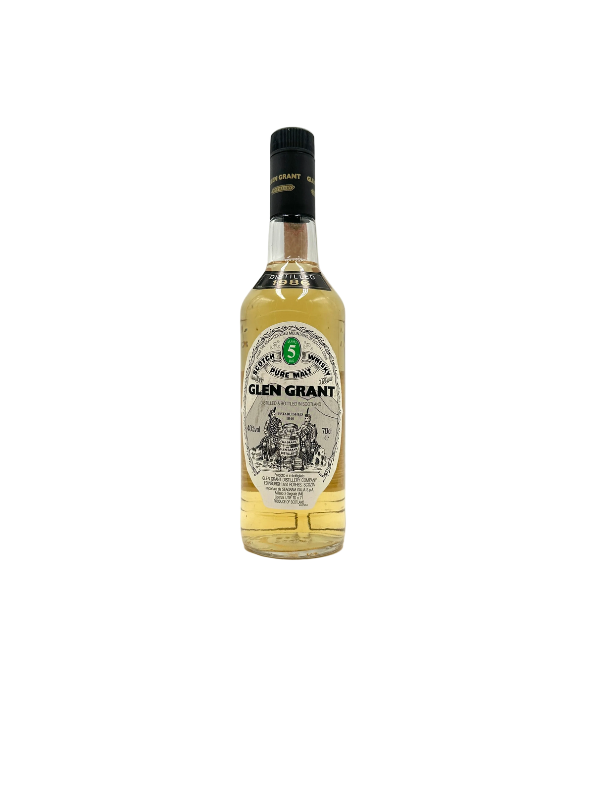 1986 - Glen Grant - 5 Years Old Highland Malt Scotch Whisky