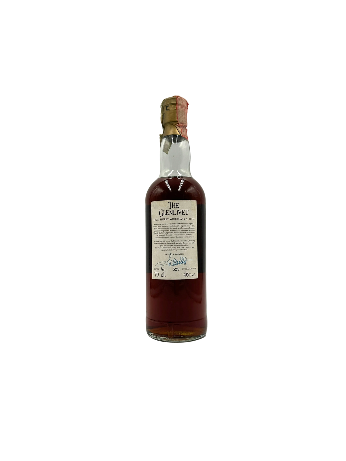 1971 - Glenlivet - Sherry Wood Malt Scotch Whisky - Samaroli "Acquarelles"