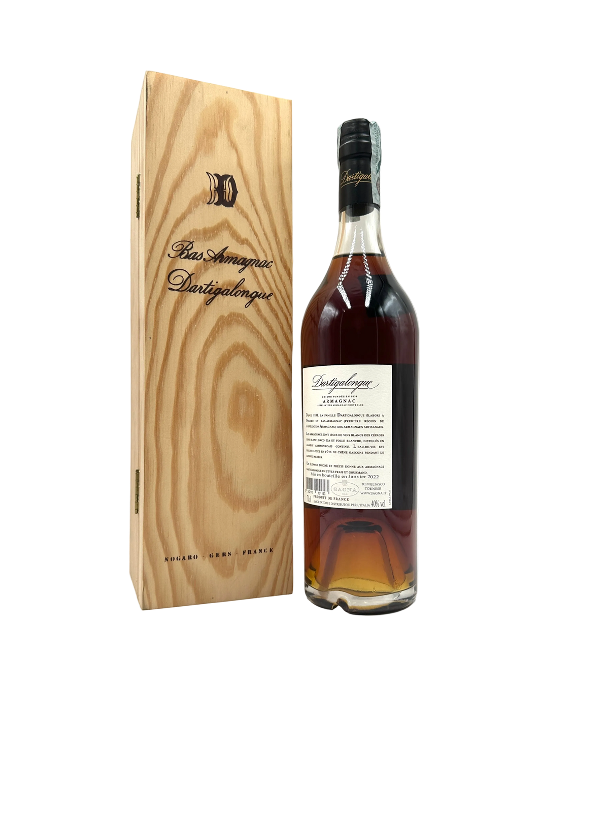 1962 - Dartigalongue - Bas Armagnac - Bottl. 2022