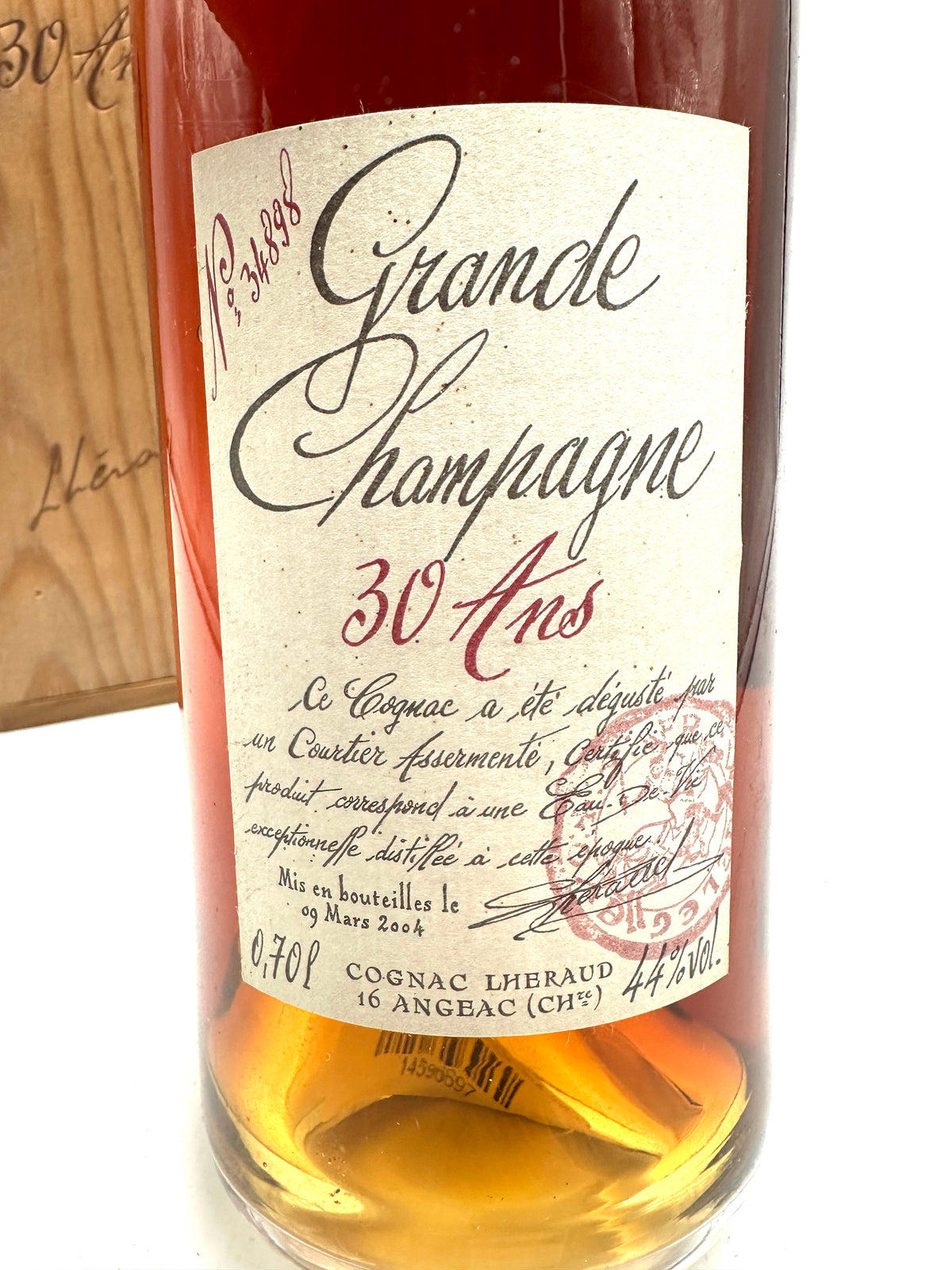 Lheraud - Cognac Grande Champagne 30 Ans - Bottl. 2004