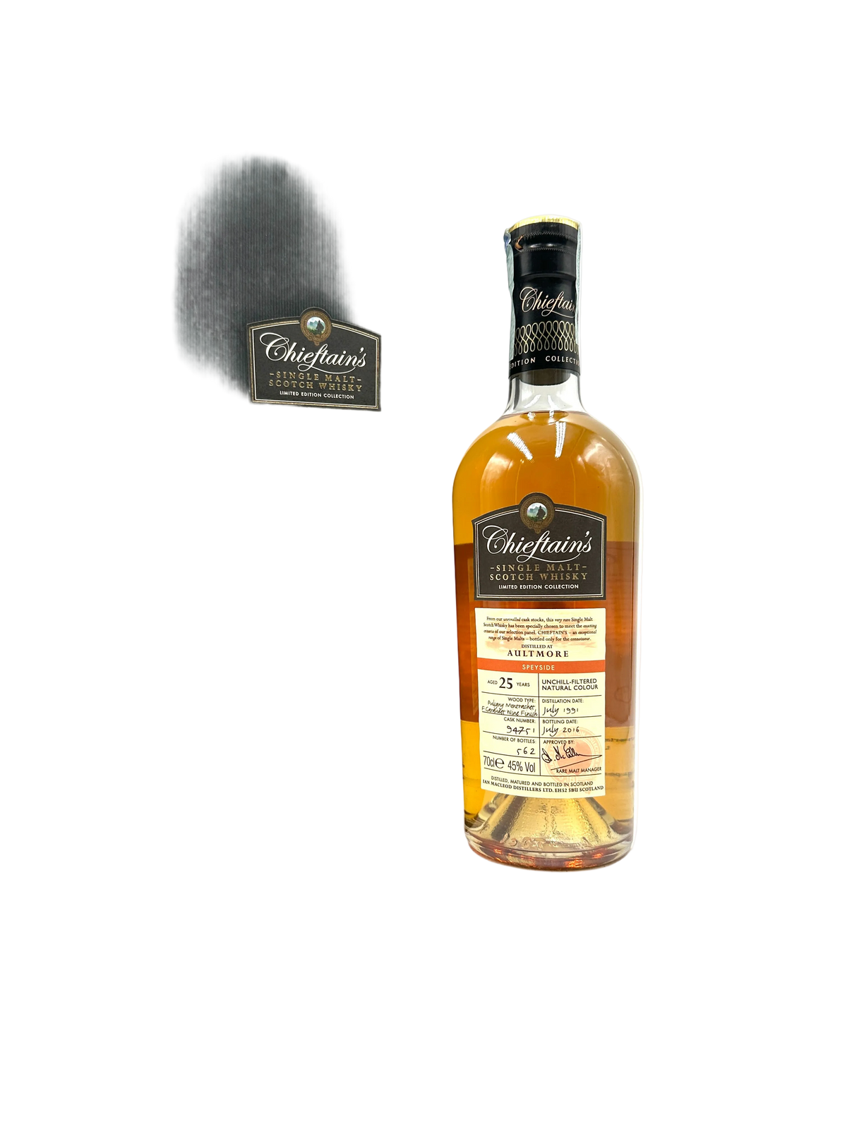 1991 - Aultmore - 25 Years Old Single Malt Scotch Whisky - Chieftain's