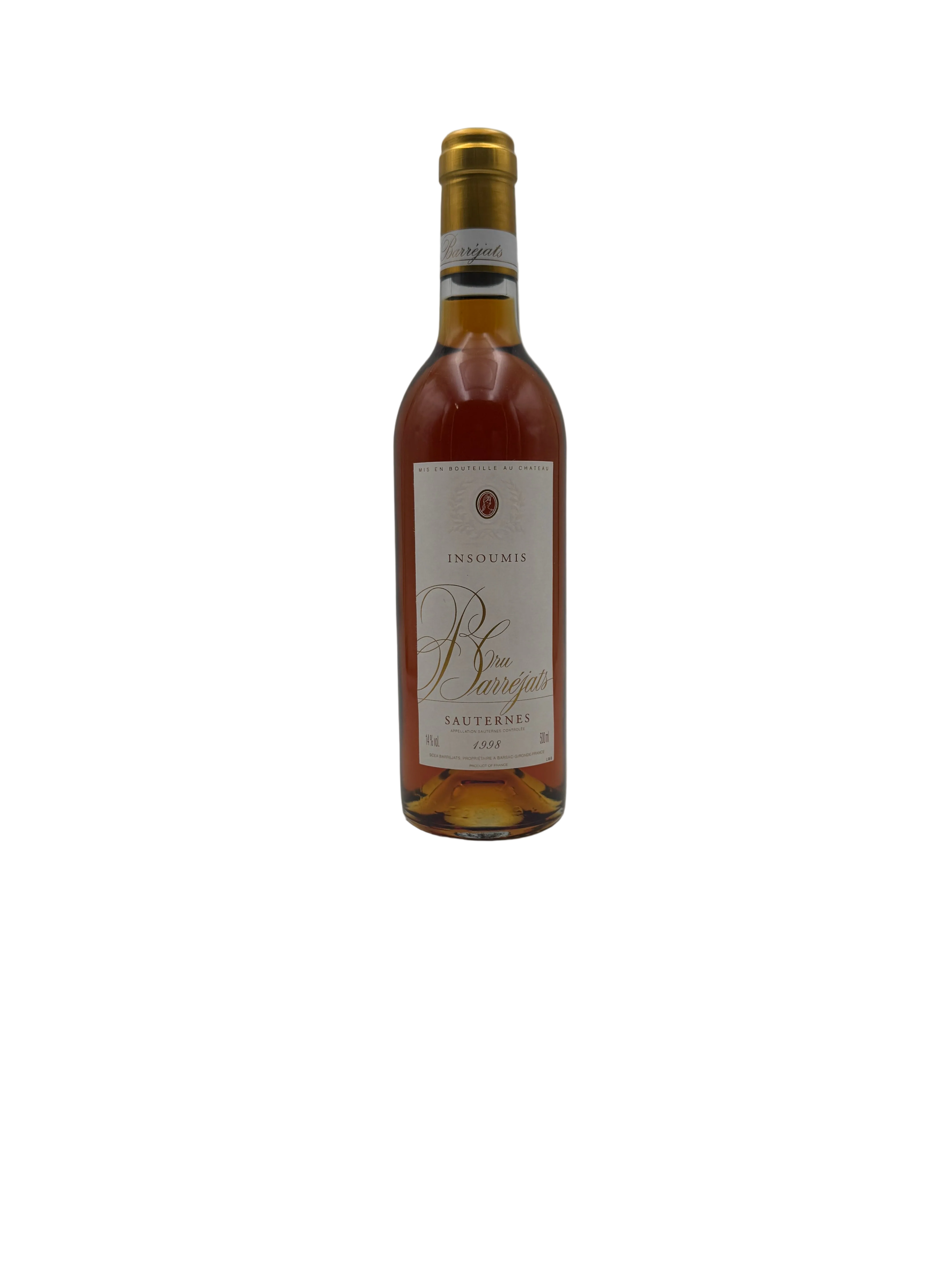 1998 - Cru Barréjats - Insoumis Sauternes