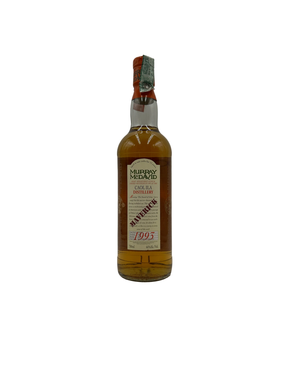 1993 - Caol Ila - Maverick 11 Years Old islay Single Malt Scotch Whisky - Murray McDavid