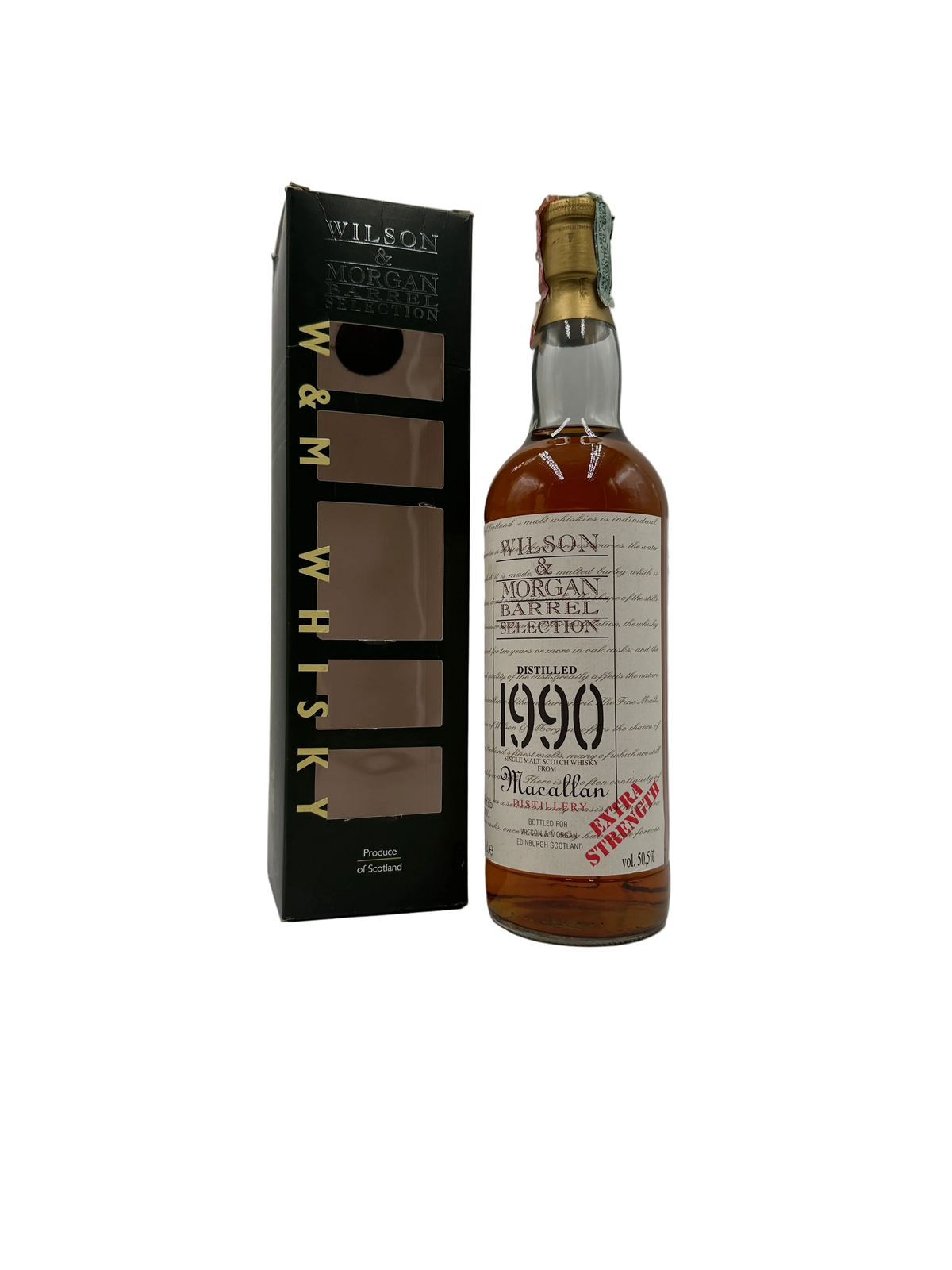 1990 - Macallan - Extra Strength Single Malt Scotch Whisky - Wilson & Morgan - Bottl. 2003
