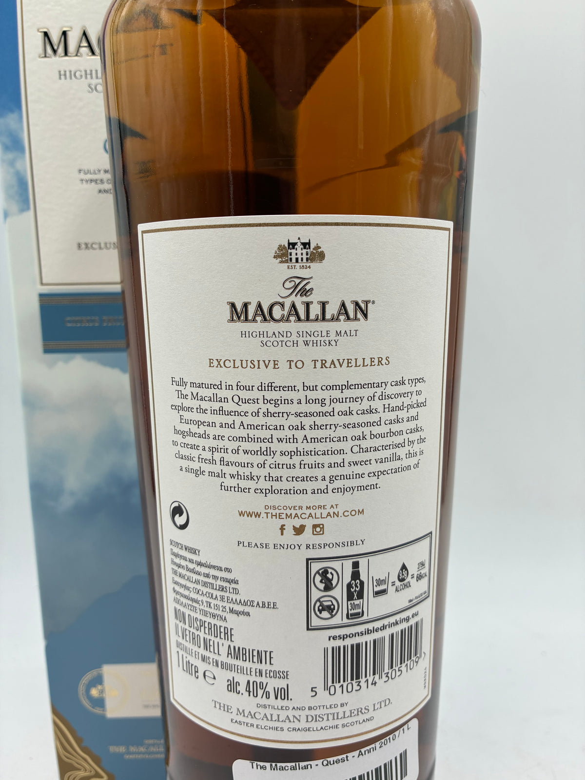 The Macallan - Quest Highland Single Malt Scotch Whisky - Anni '2010s - 1L 40%