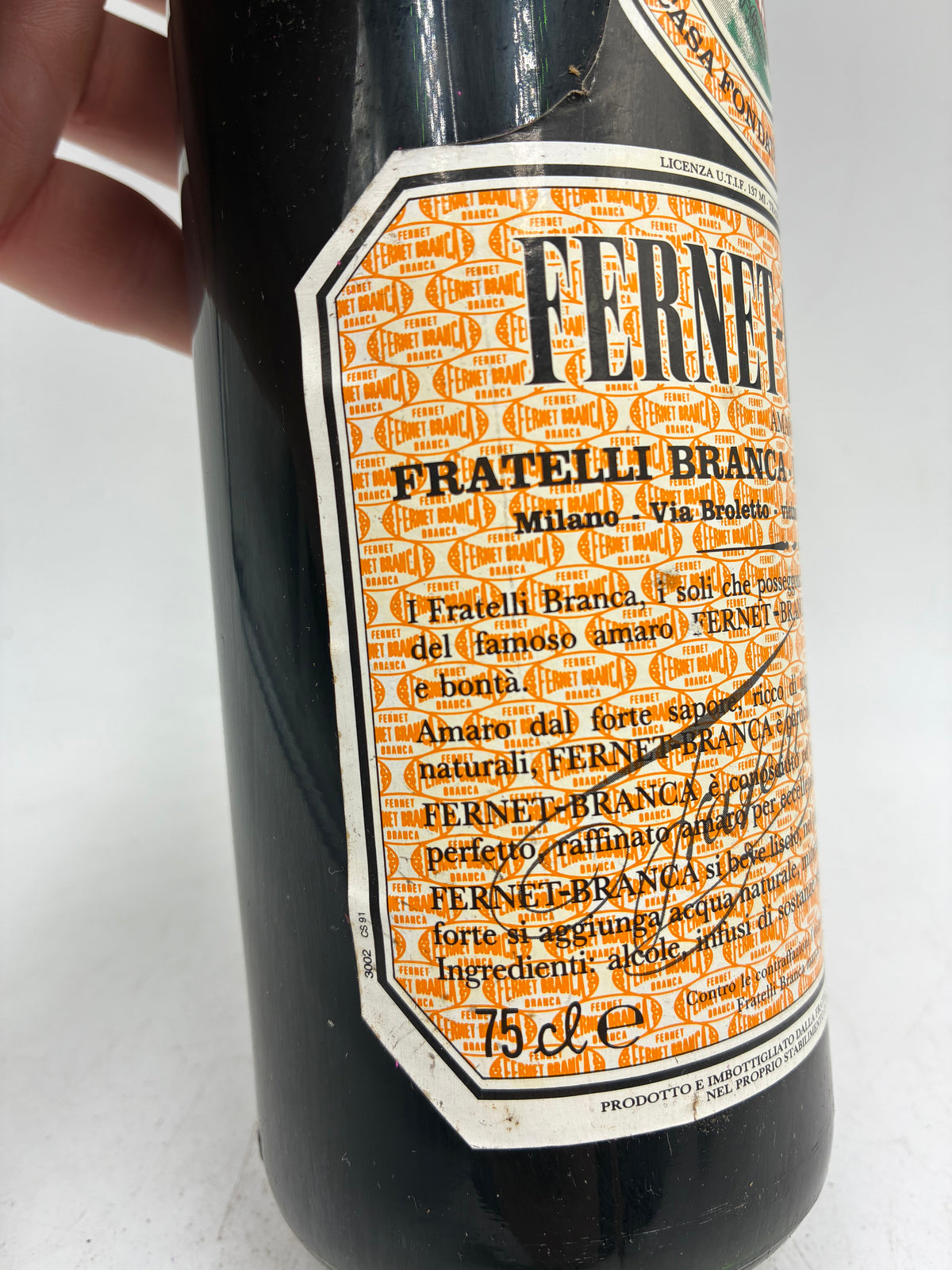 1991  - Fratelli Branca - Fernet Branca - 0,75L 45%