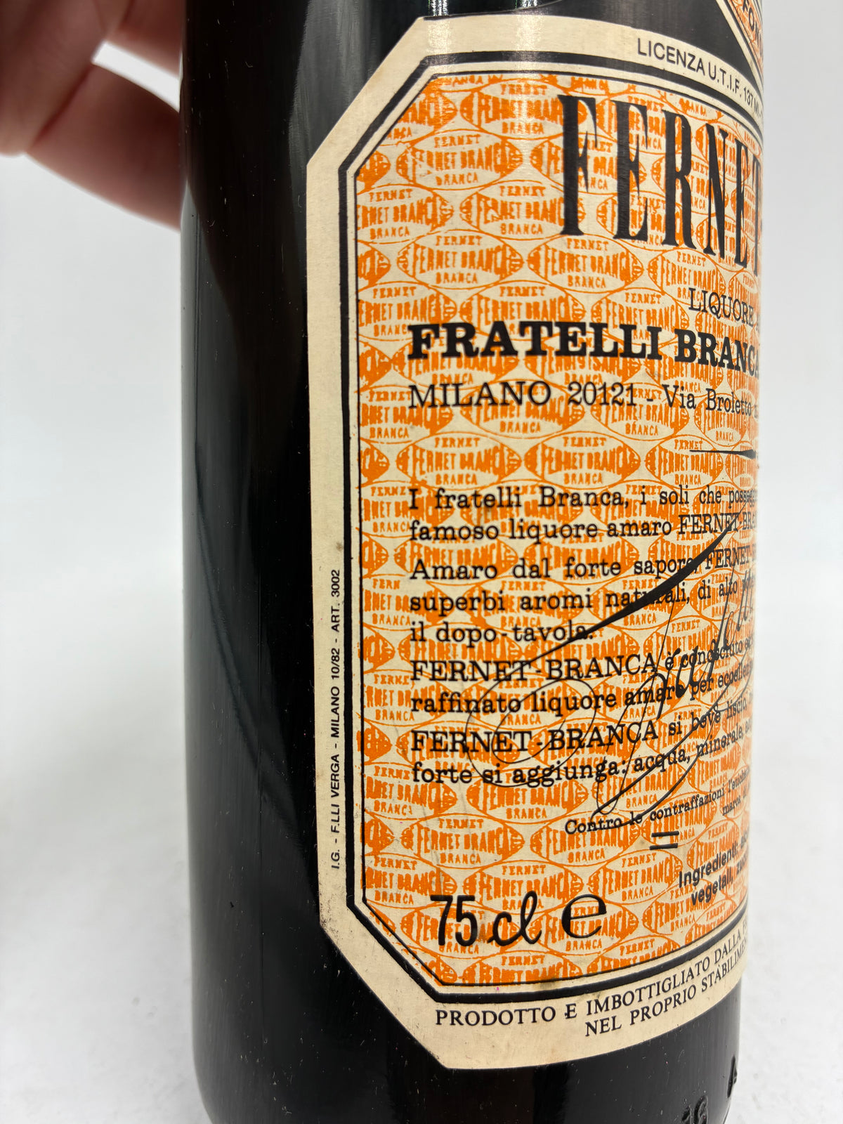 1982 - Fratelli Branca - Fernet Branca - 0,75L 45%