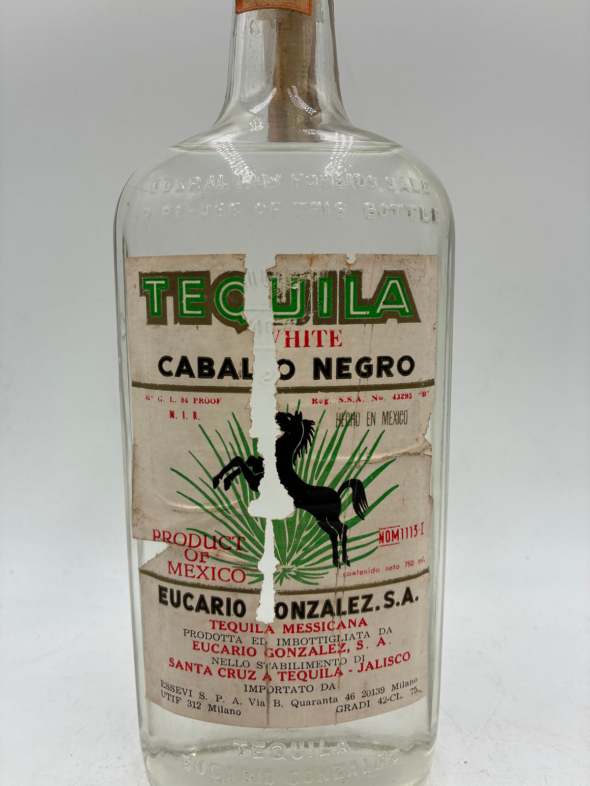 Caballo Negro - Tequila White - Anni '70s - 0,75L 42%