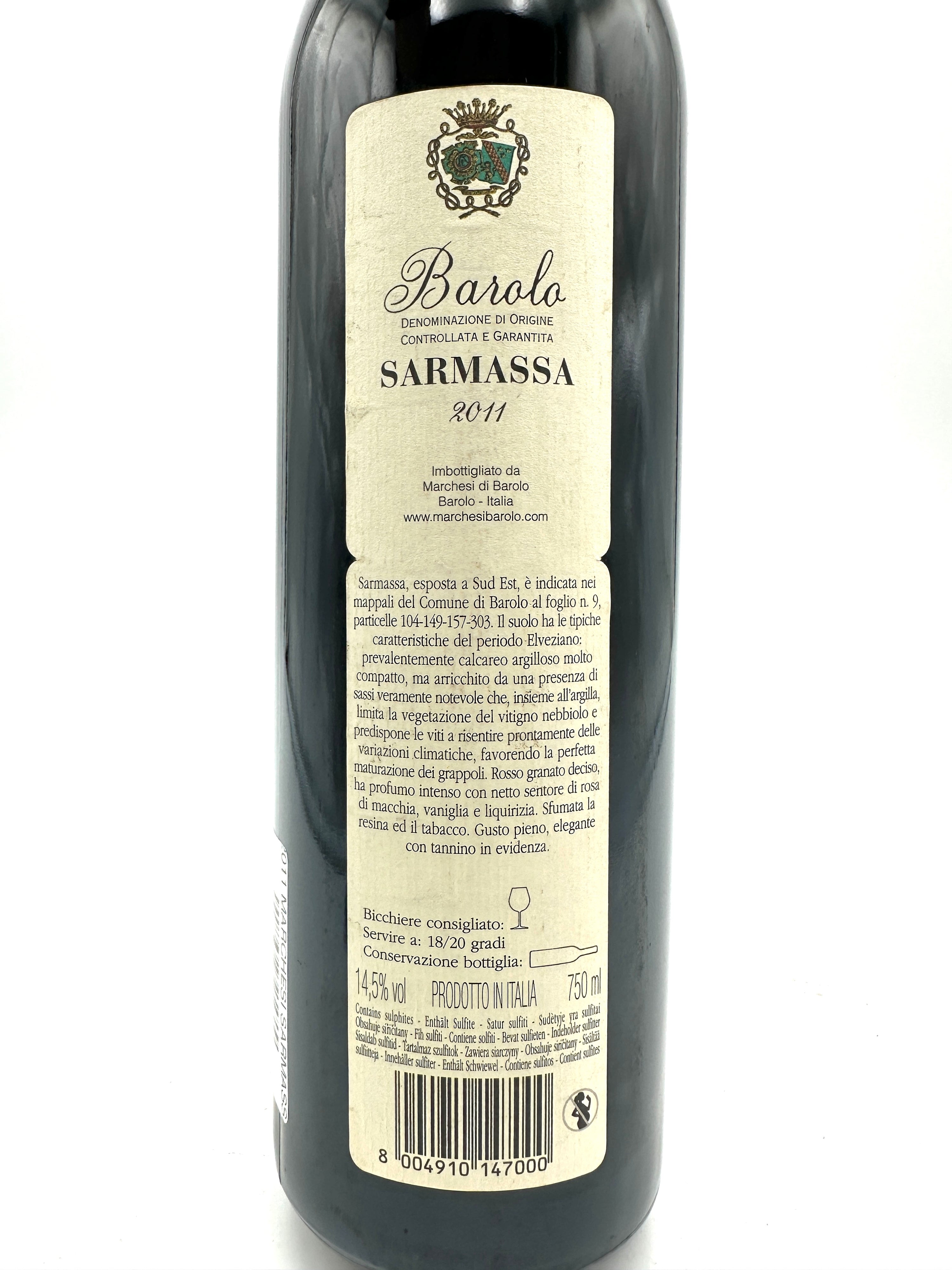 2011 - Marchesi di Barolo - Barolo Sarmassa
