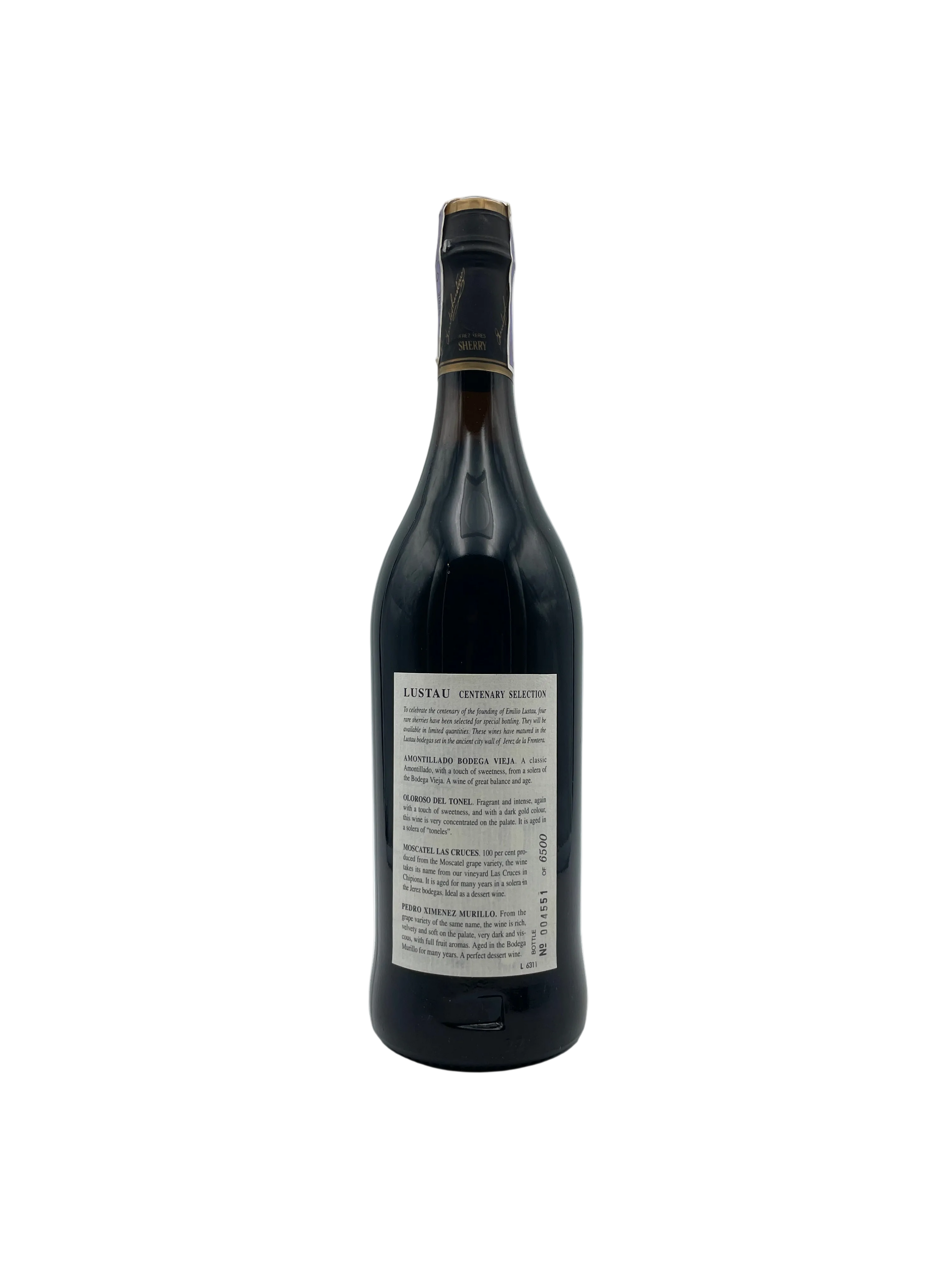 1896 / 1996 - Emilio Lustau - Sherry Pedro Ximenez Murillo 100 Anos