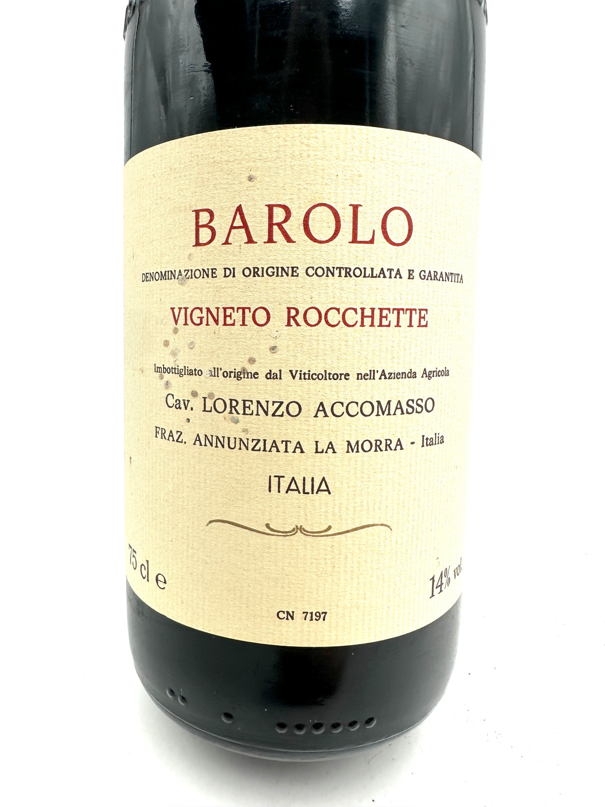 2001 - Cav. Lorenzo Accomasso - Barolo Vigneto Rocchette Riserva